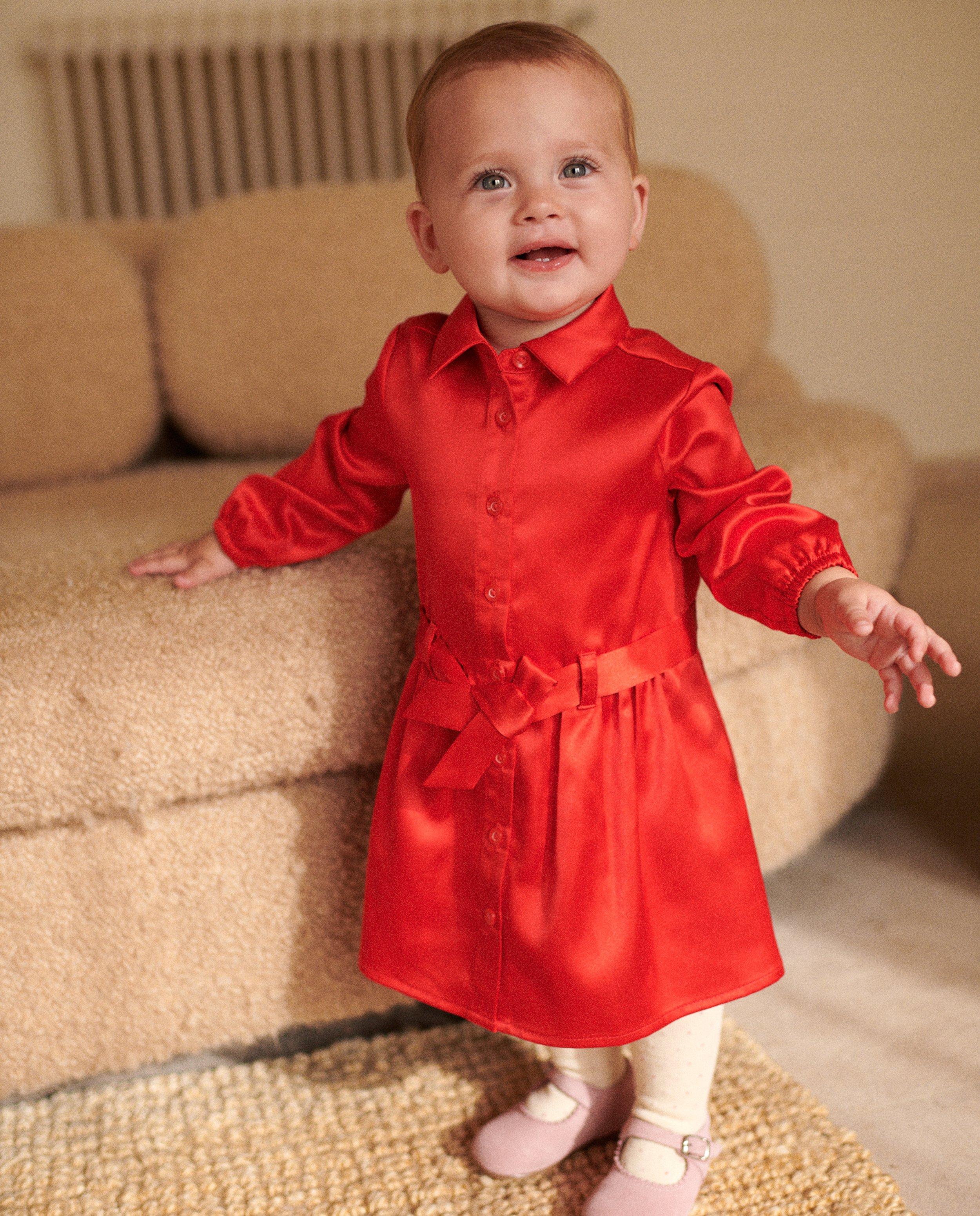 Baby jurk rood best sale