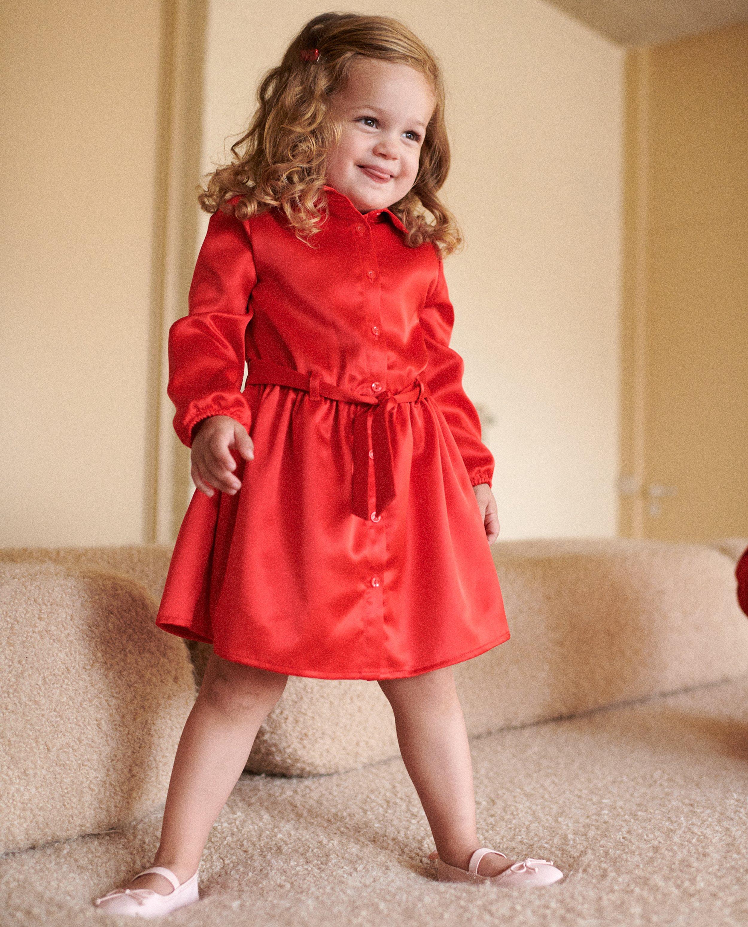 Robe rouge en satin - null - Nanja Massy