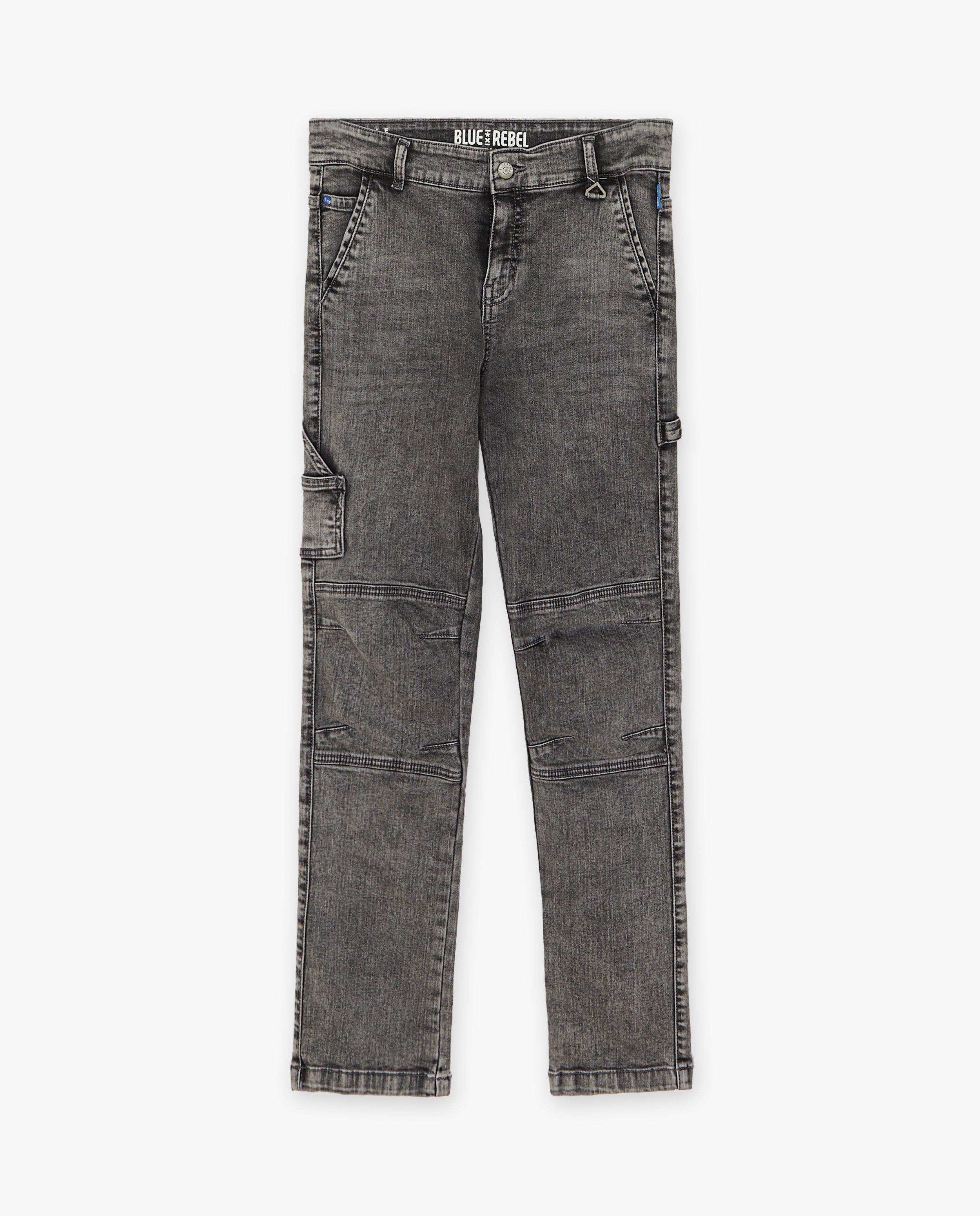 Jeans gris, regular fit - null - Blue Rebel