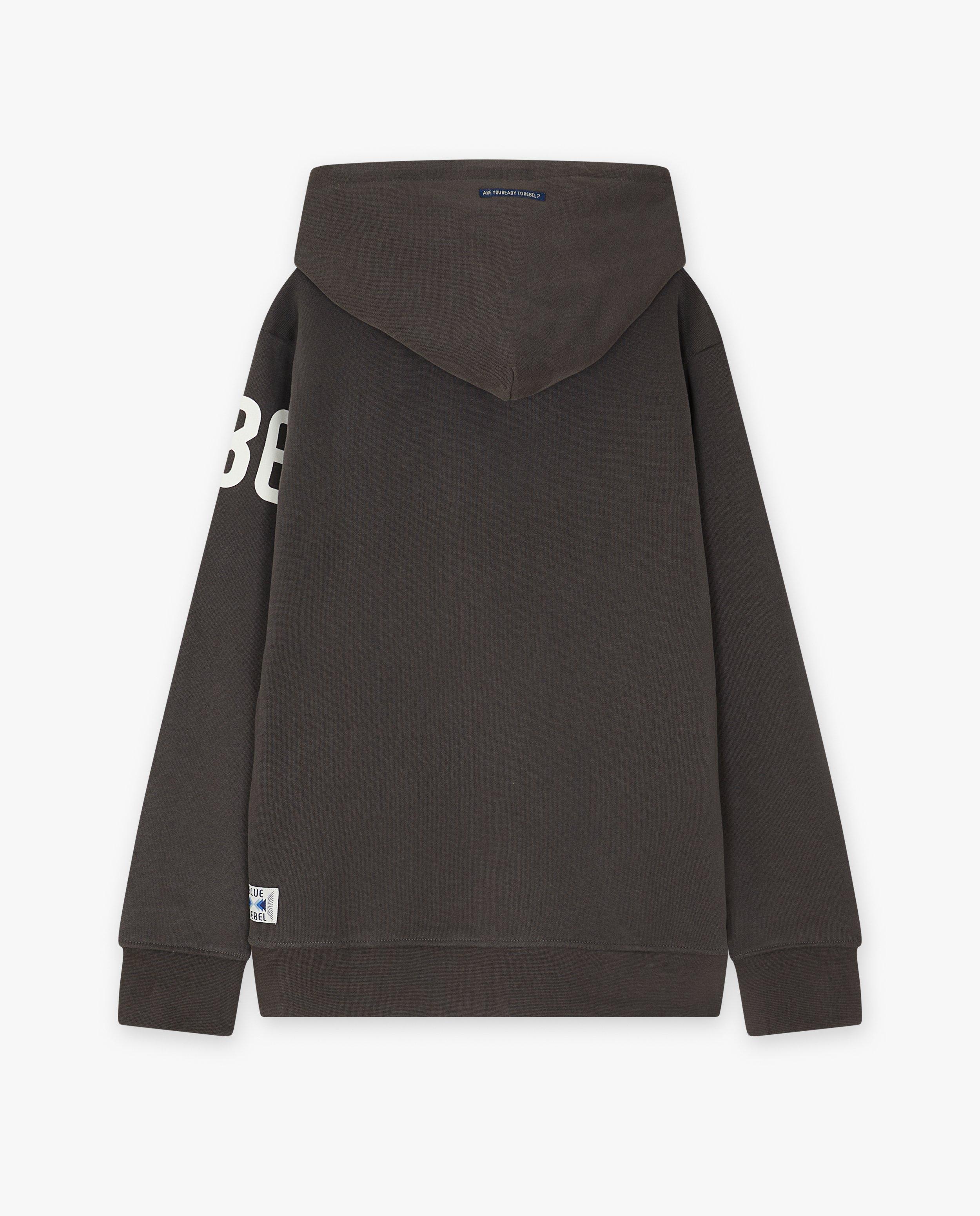 Sweats - Hoodie gris foncé à inscription