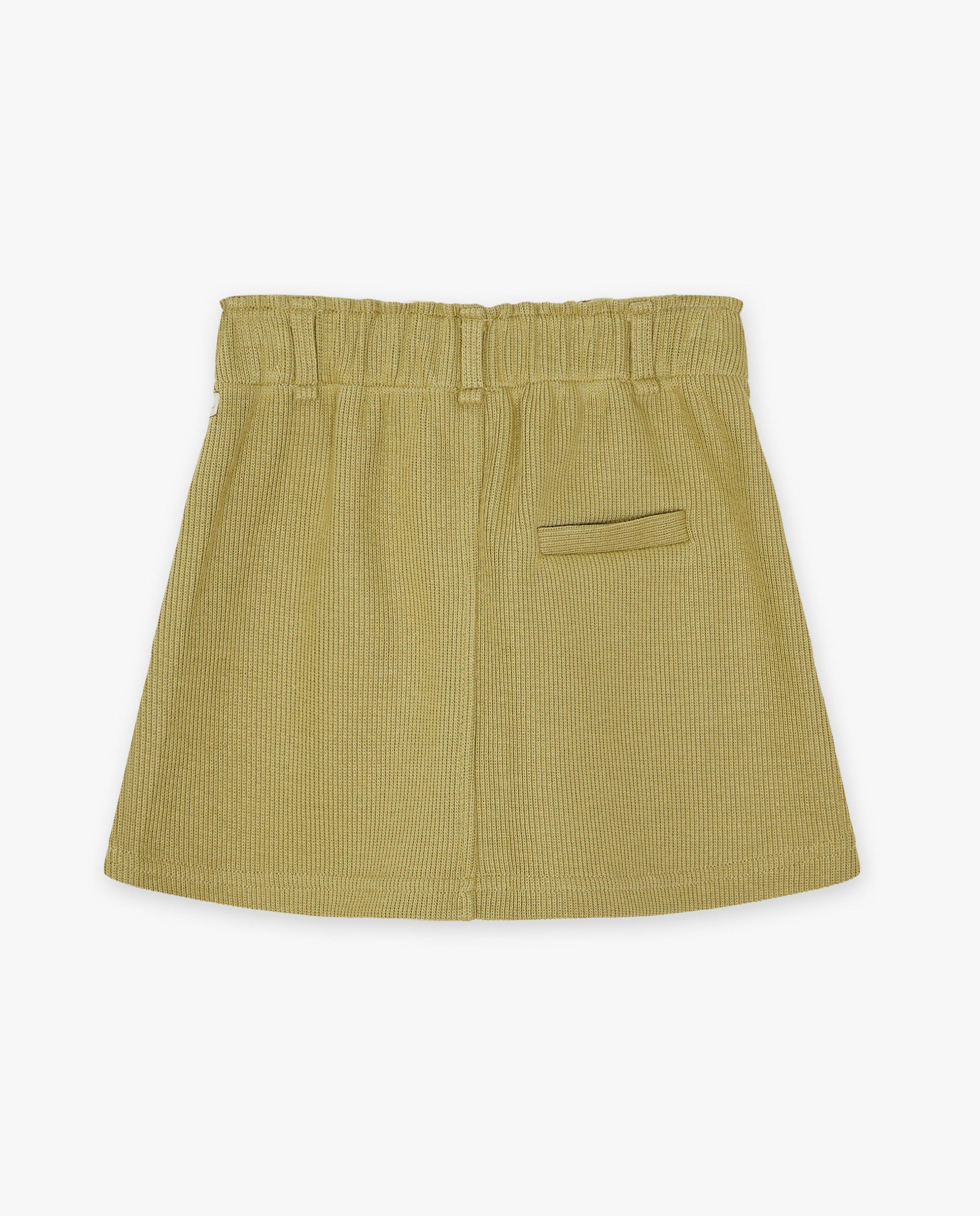 Rokken - Groene rok met rib