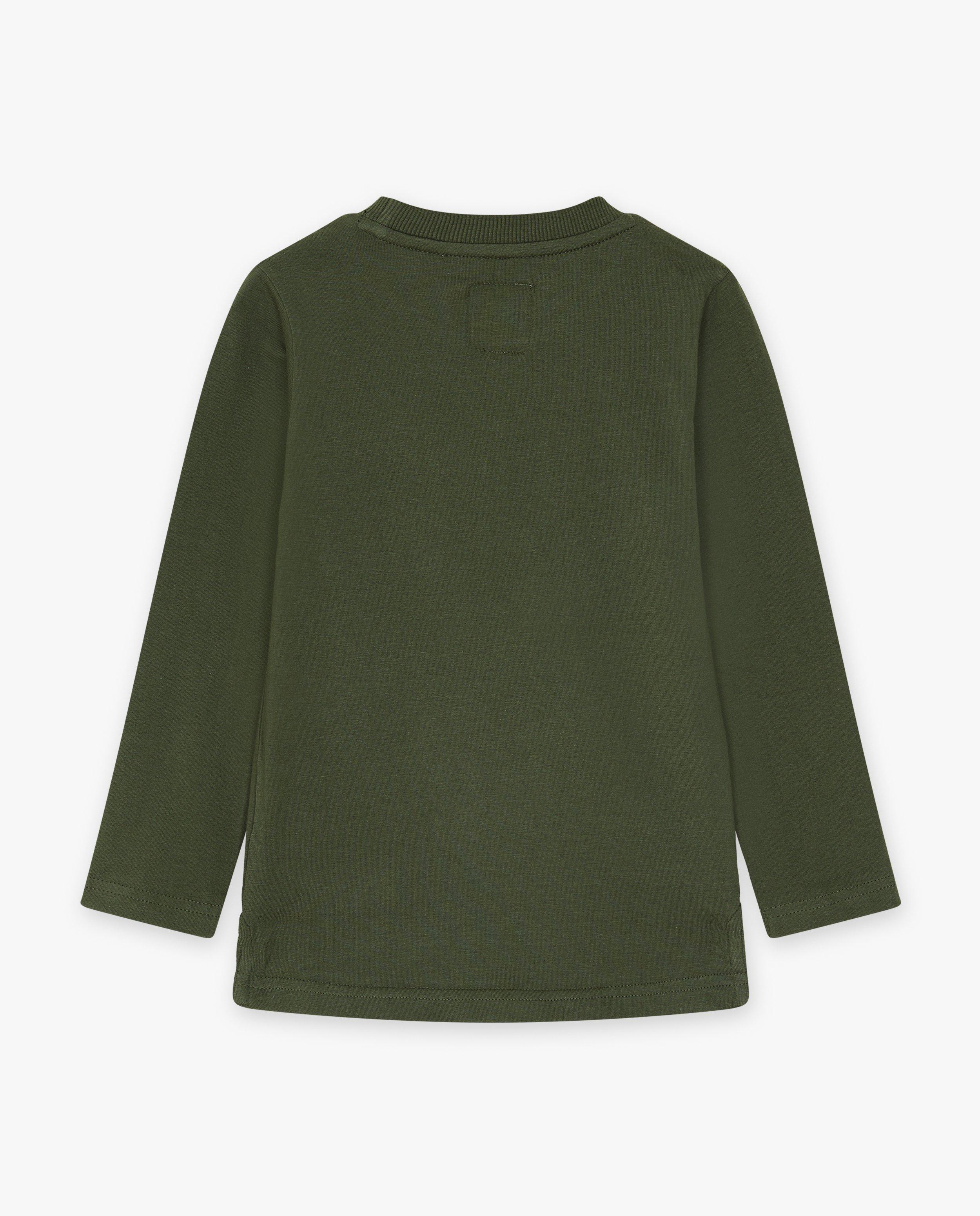 T-shirts - T-shirt vert foncé à manches longues