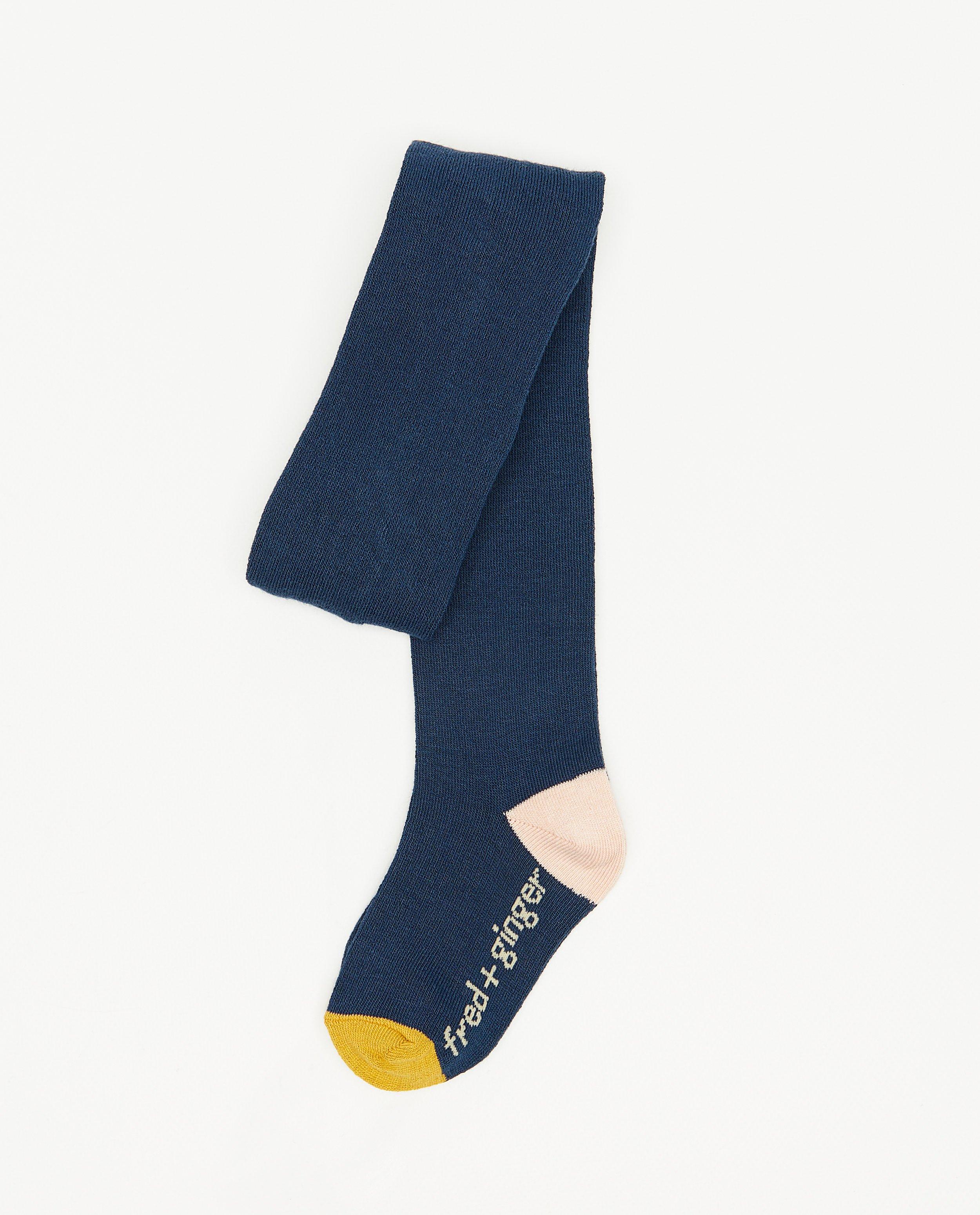 Blauwe kousenbroek met print - null - Fred + Ginger