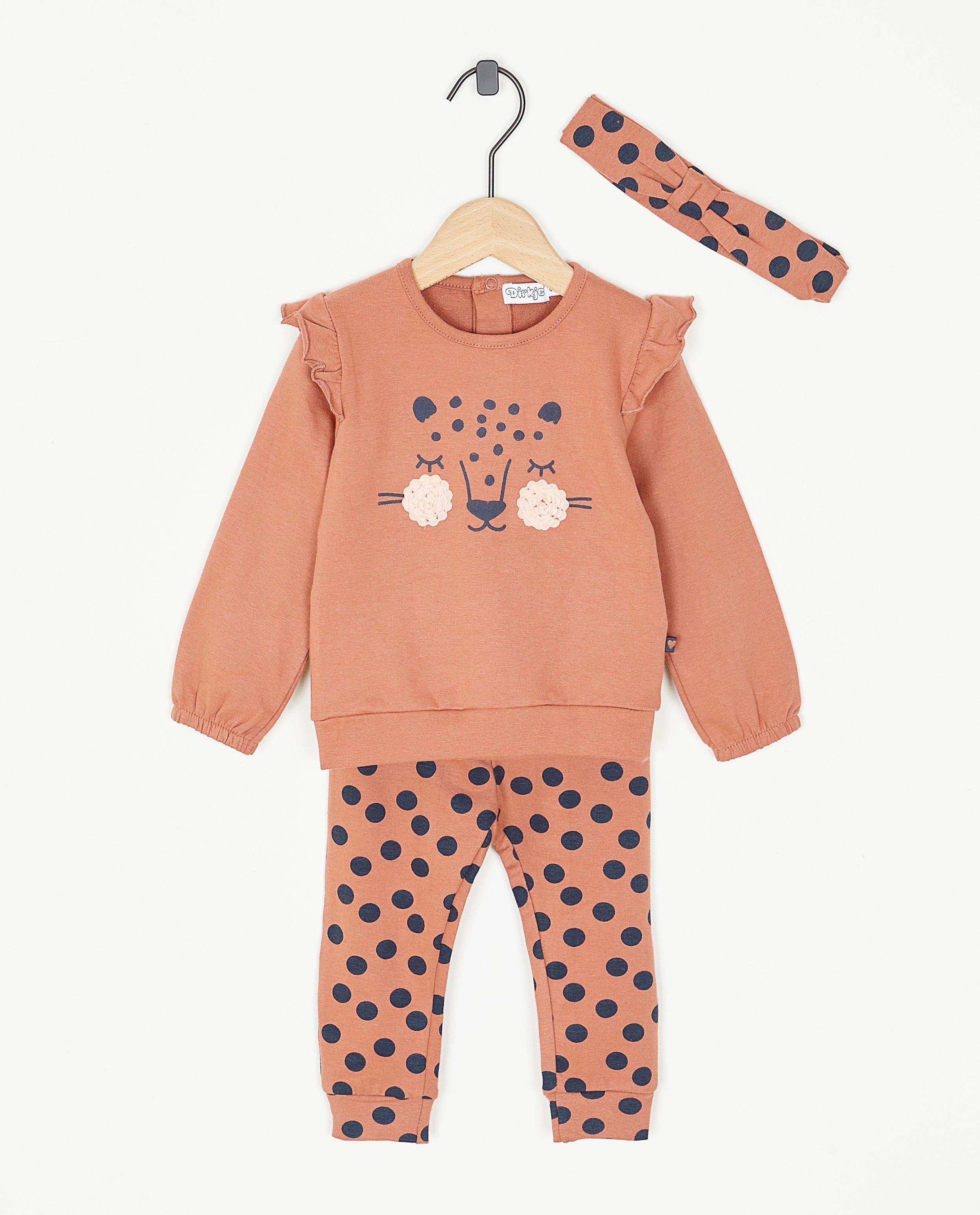 Set: sweater + broek + haarband - null - Dirkje