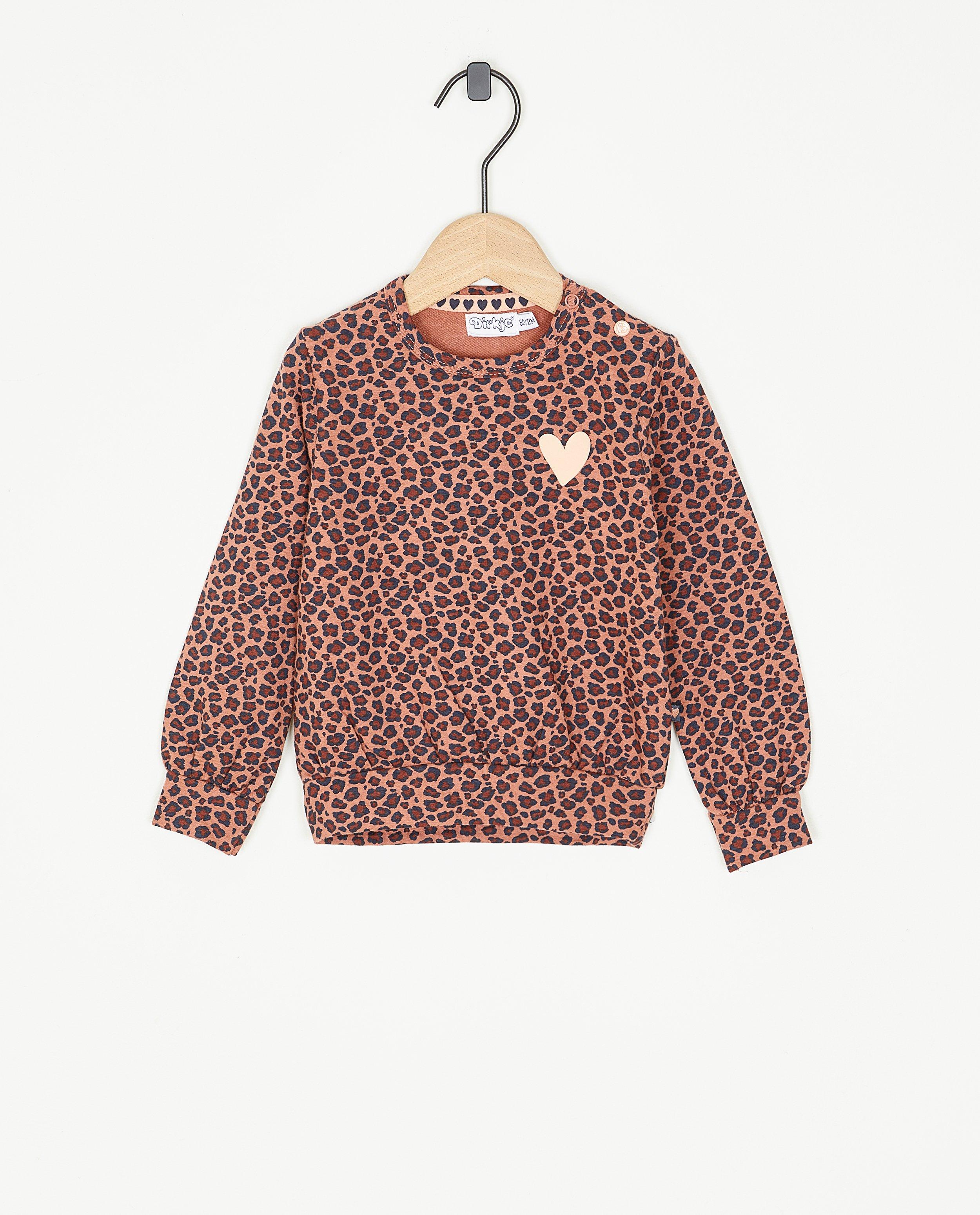 Sweater met luipaardprint - null - Dirkje