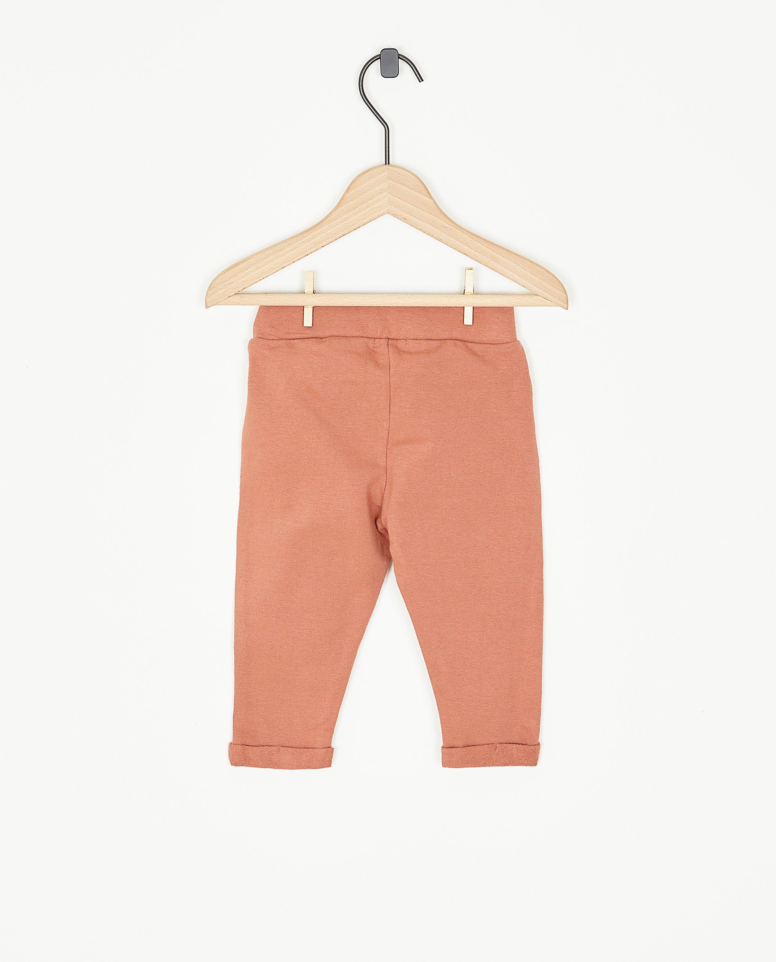 Broeken - Roze broek met strik