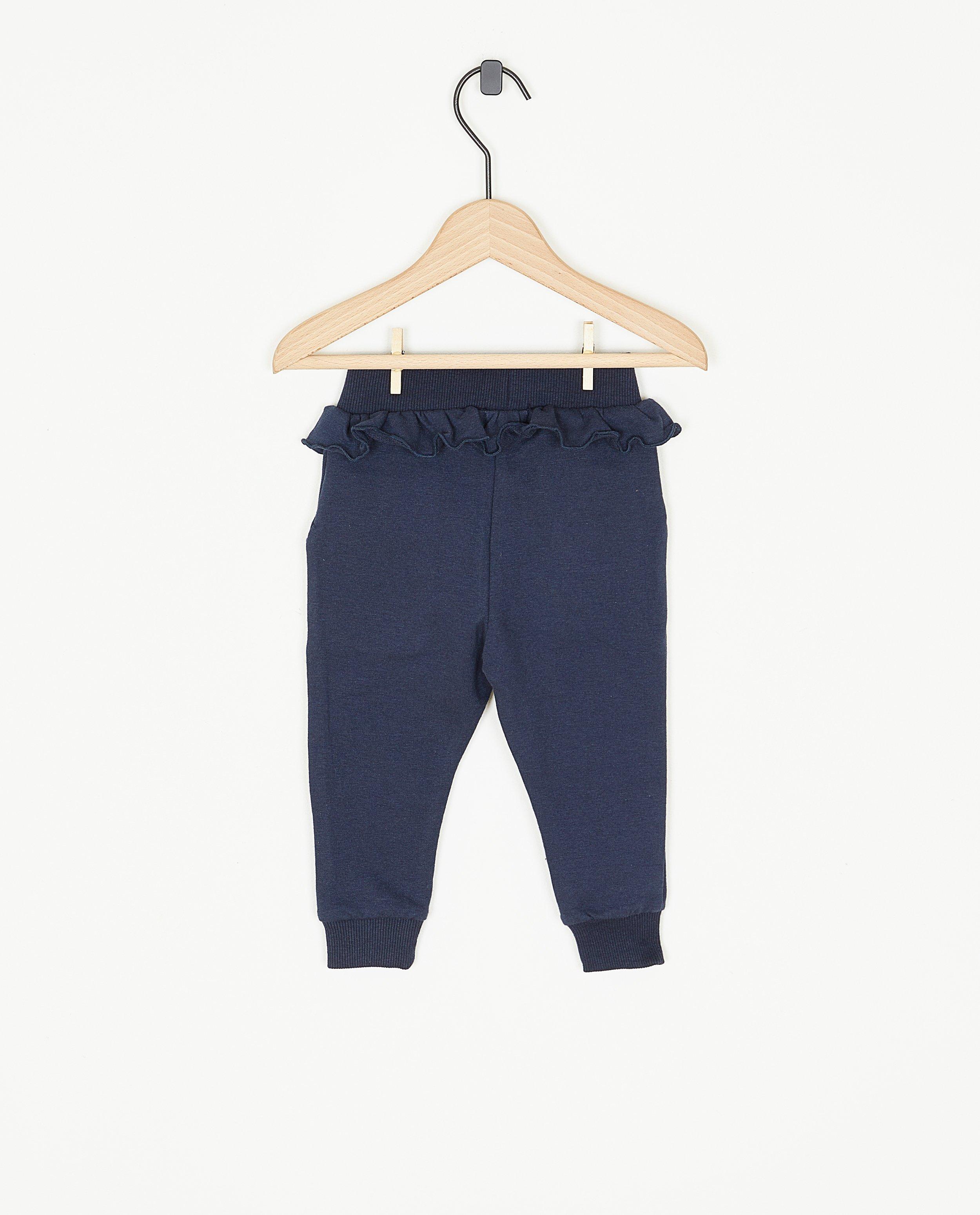 Broeken - Donkerblauwe joggingbroek