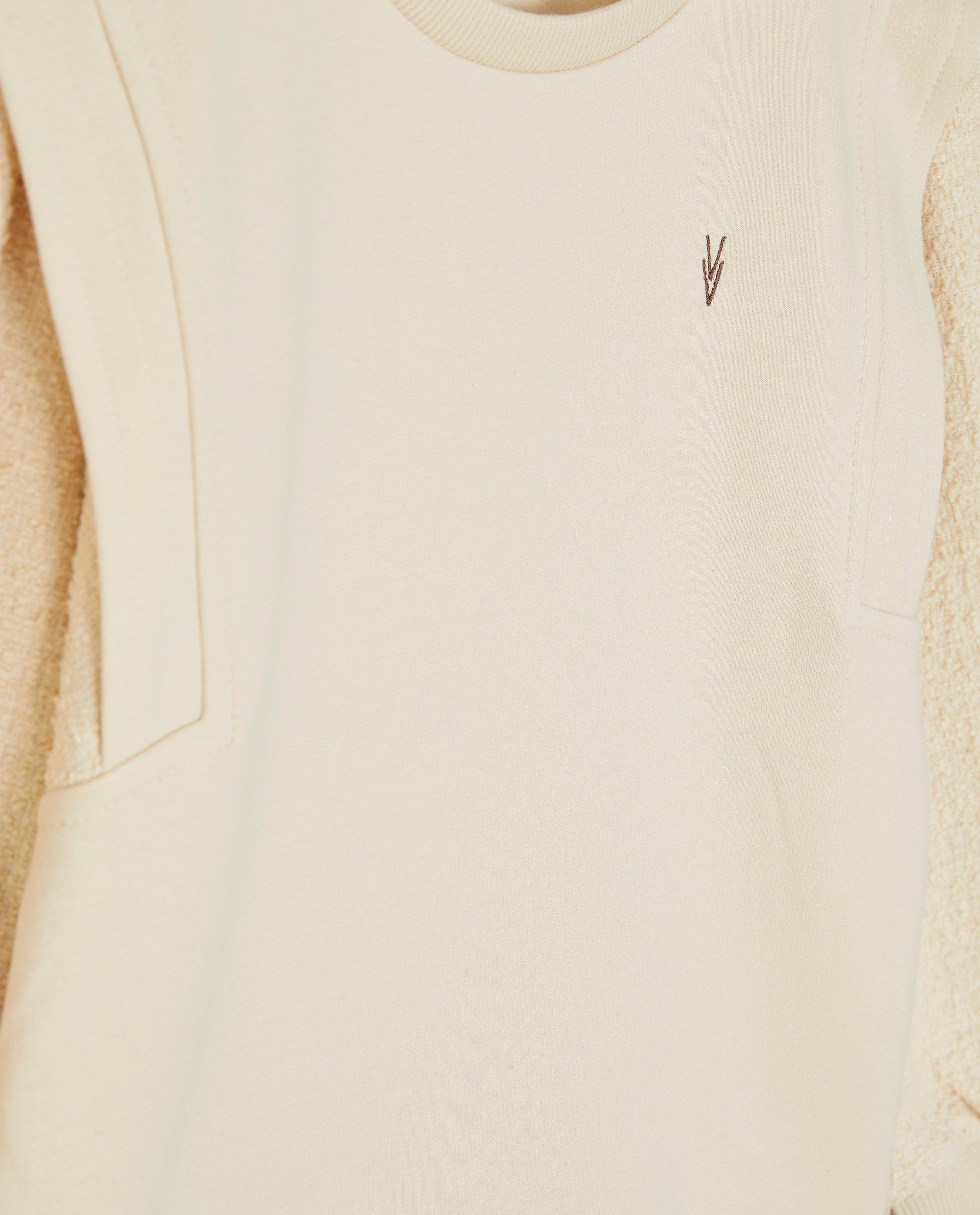 Sweaters - Beige sweater met structuur