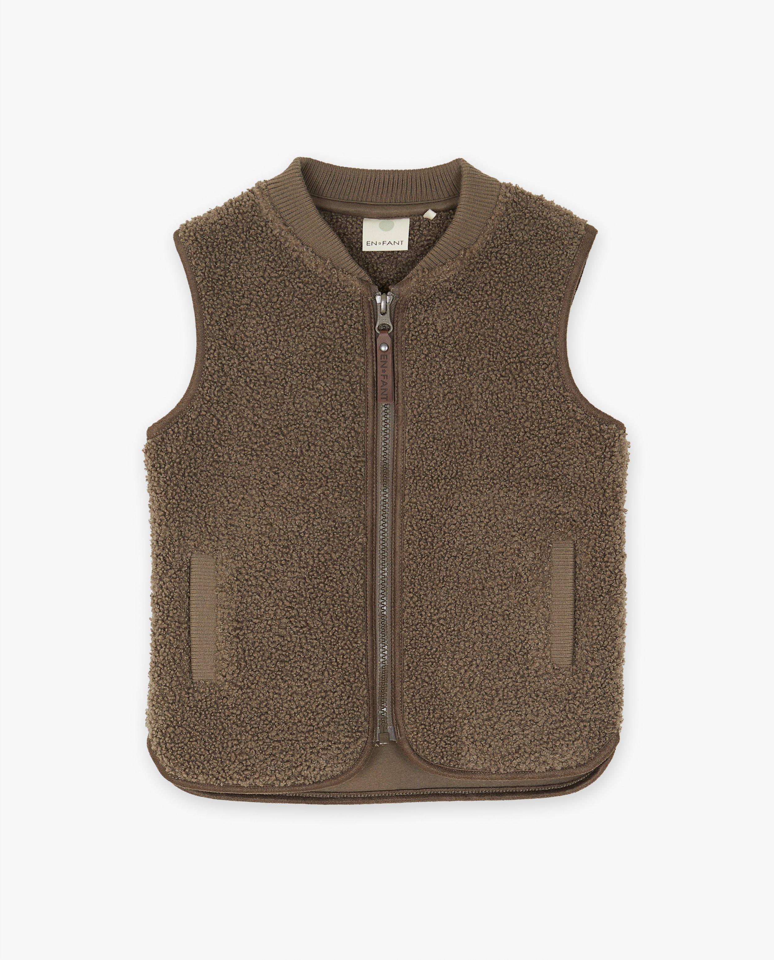 Gilet sans manches en fil bouclette - null - Enfant