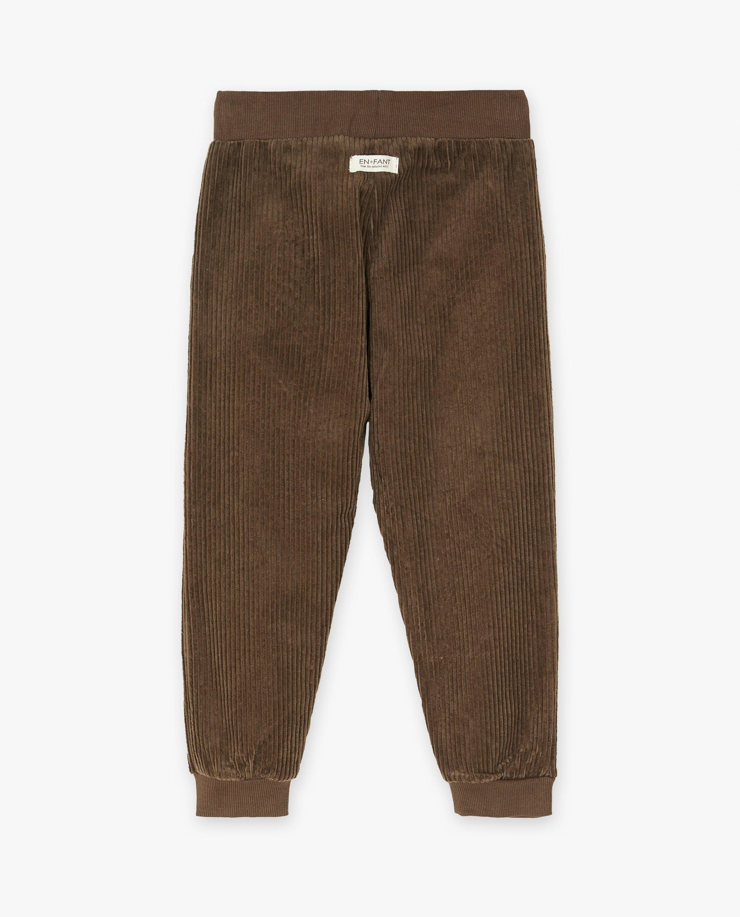 Broek van ribfluweel - Product Detail - donkerbruin - afbeelding nummer 2