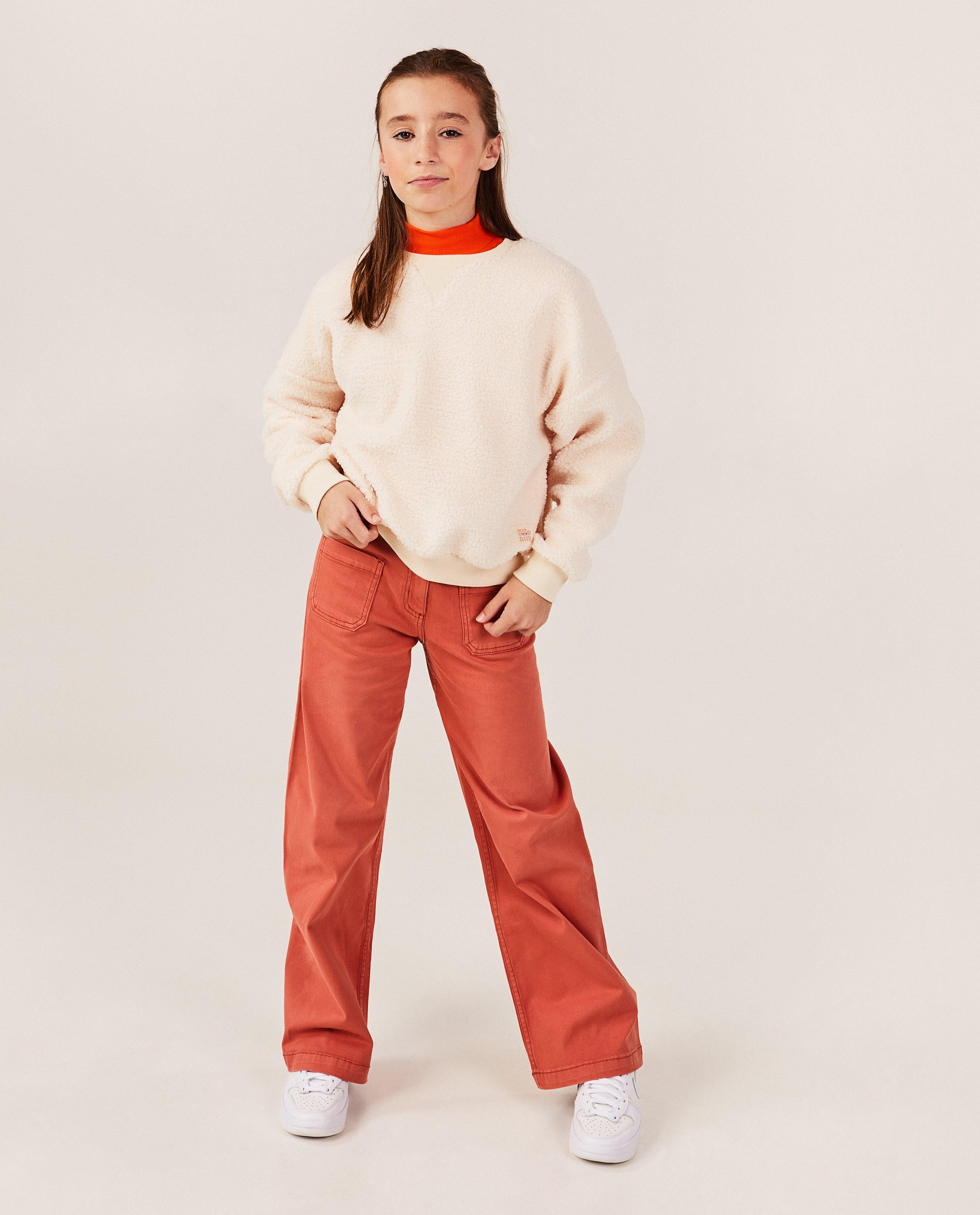 Jeans - Oranje jeans, straight fit