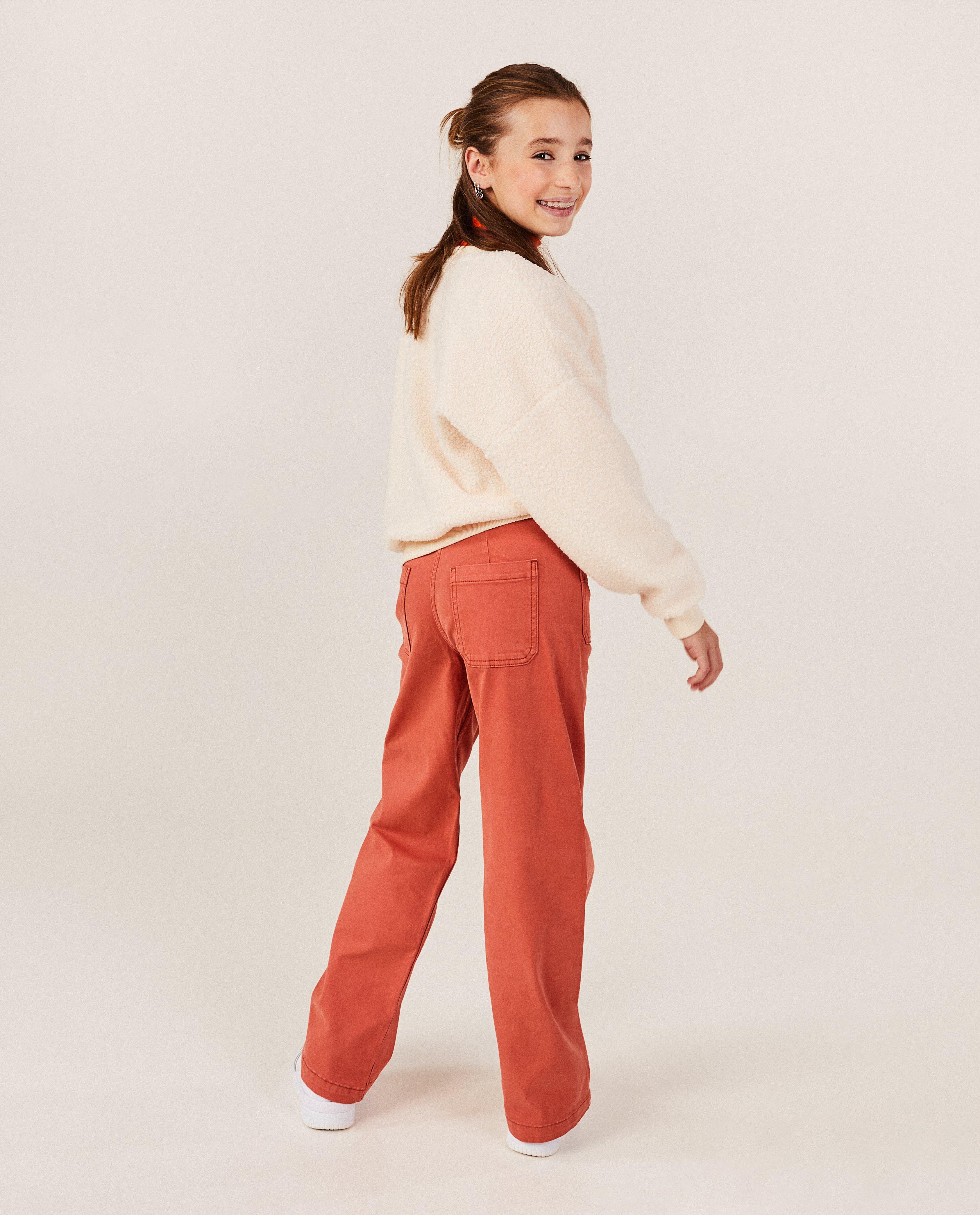 Jeans - Oranje jeans, straight fit