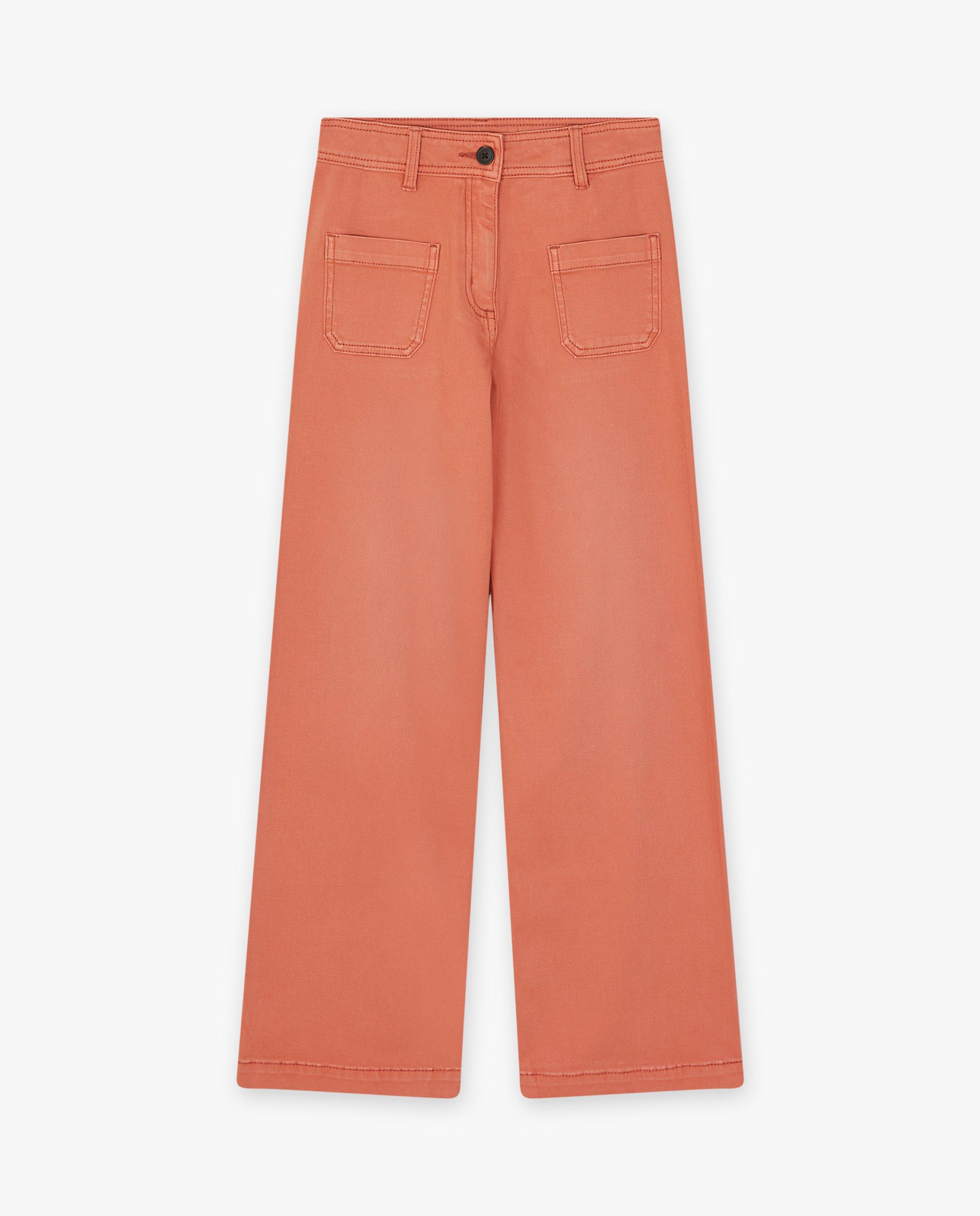 Jeans - Oranje jeans, straight fit