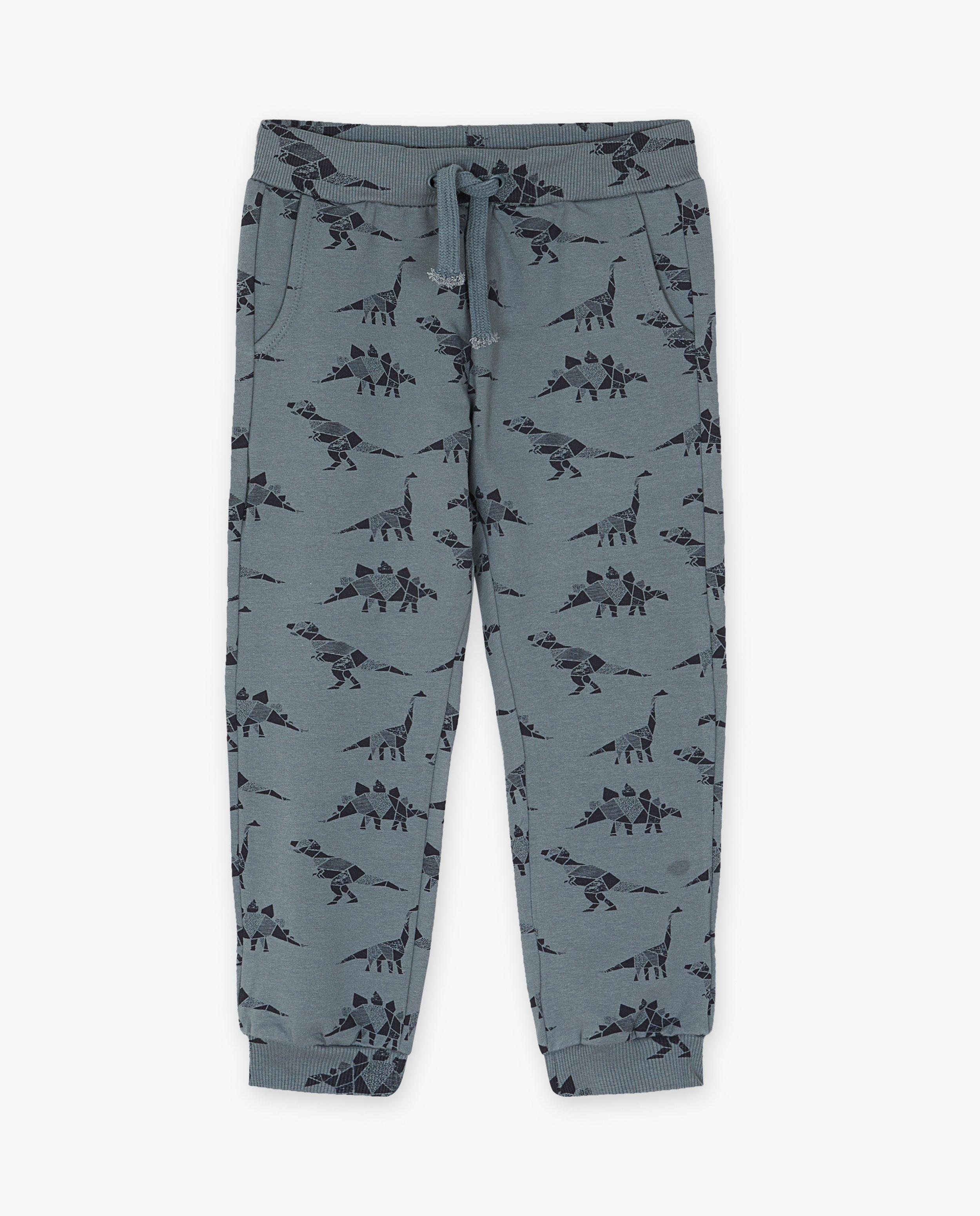 Groene joggingbroek met print - null - Minymo