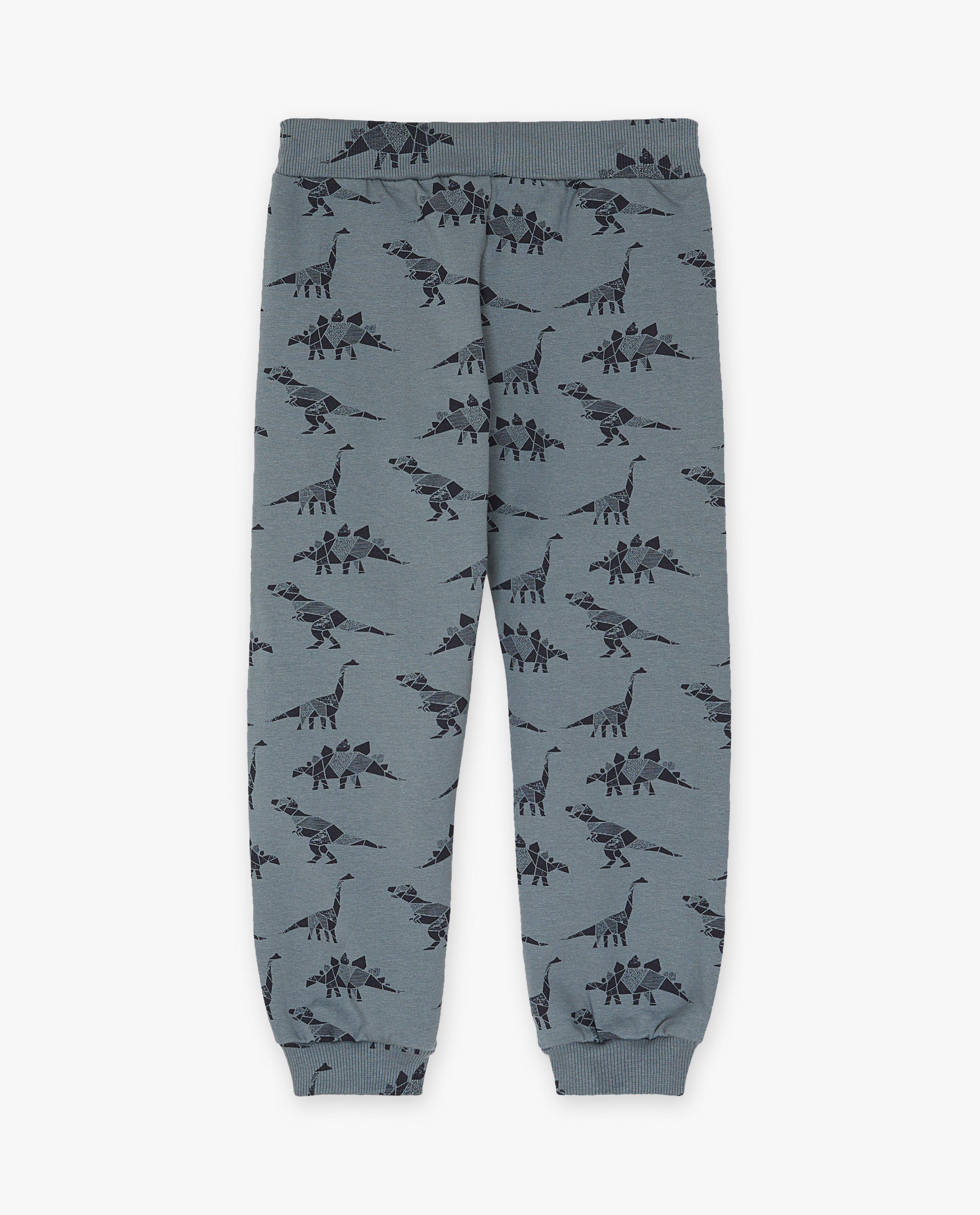 Broeken - Groene joggingbroek met print