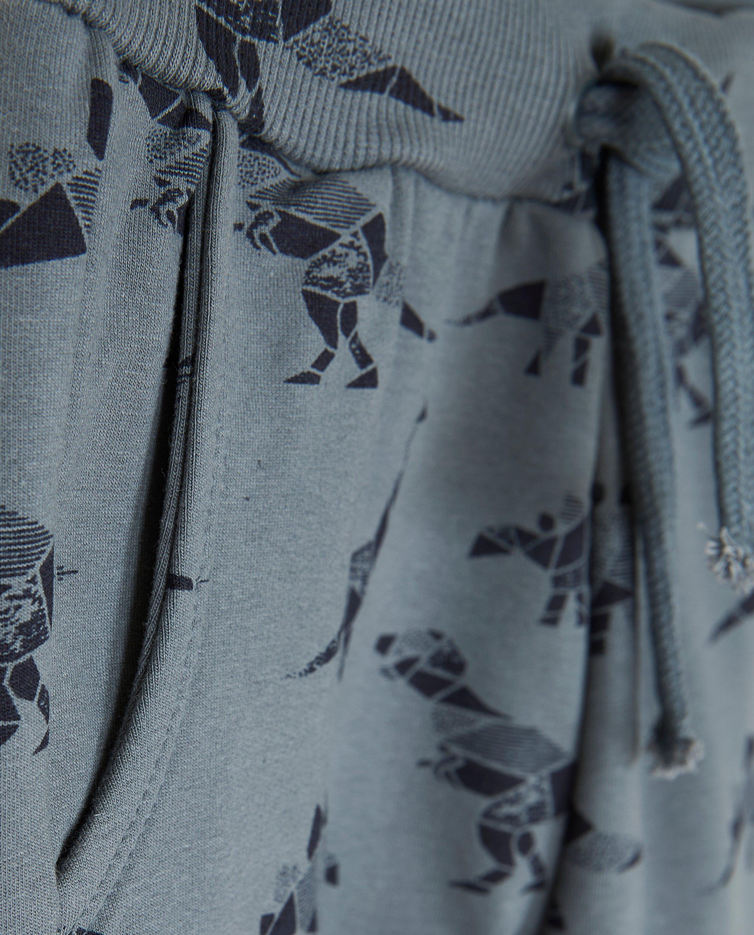 Broeken - Groene joggingbroek met print