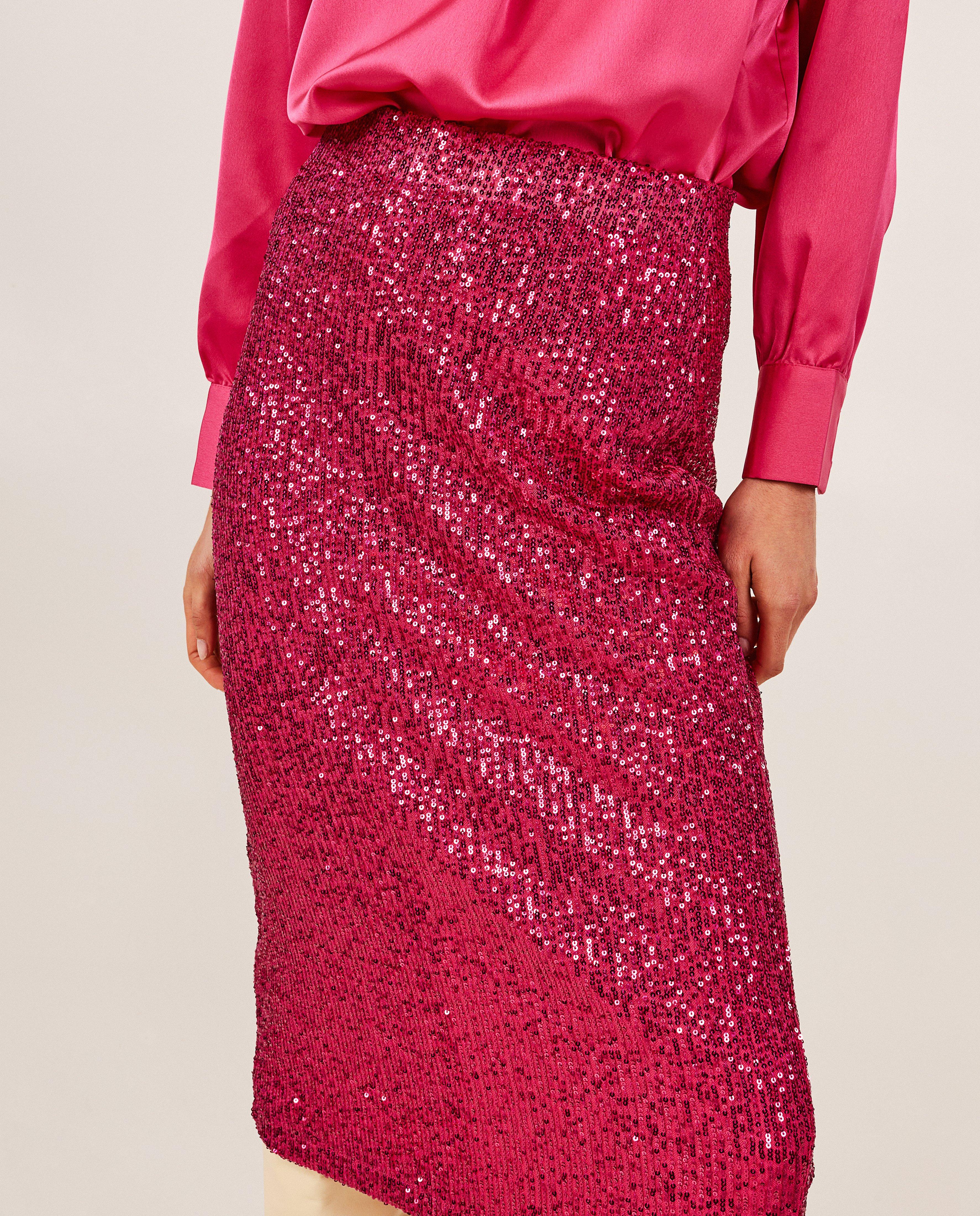 Rokken - Roze rok met pailletjes