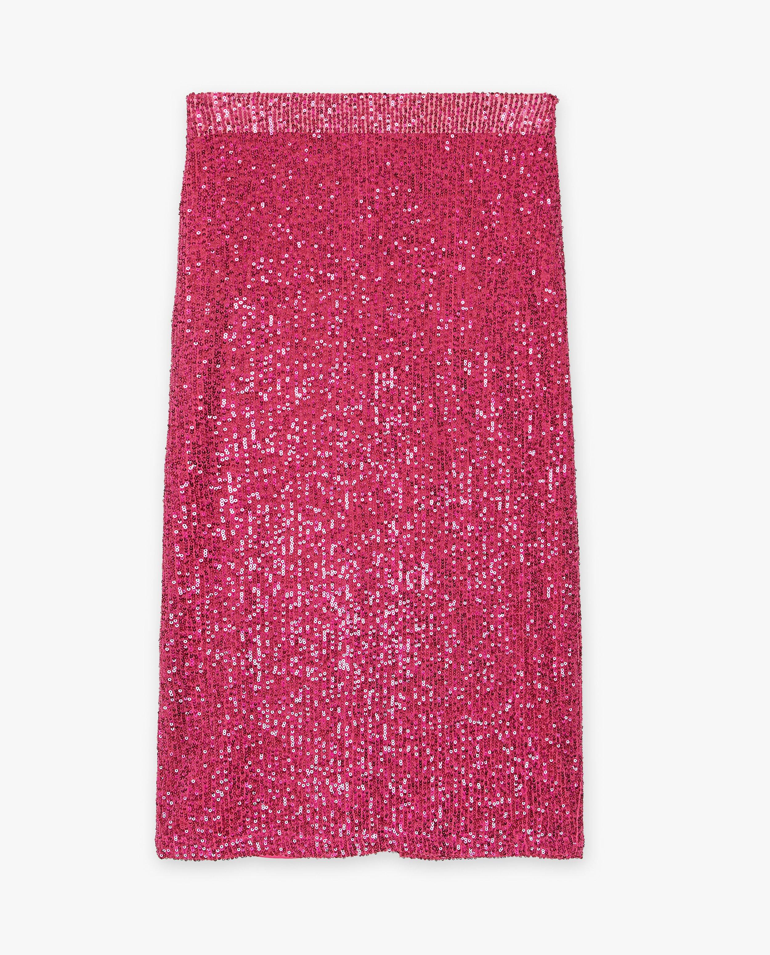 Rokken - Roze rok met pailletjes