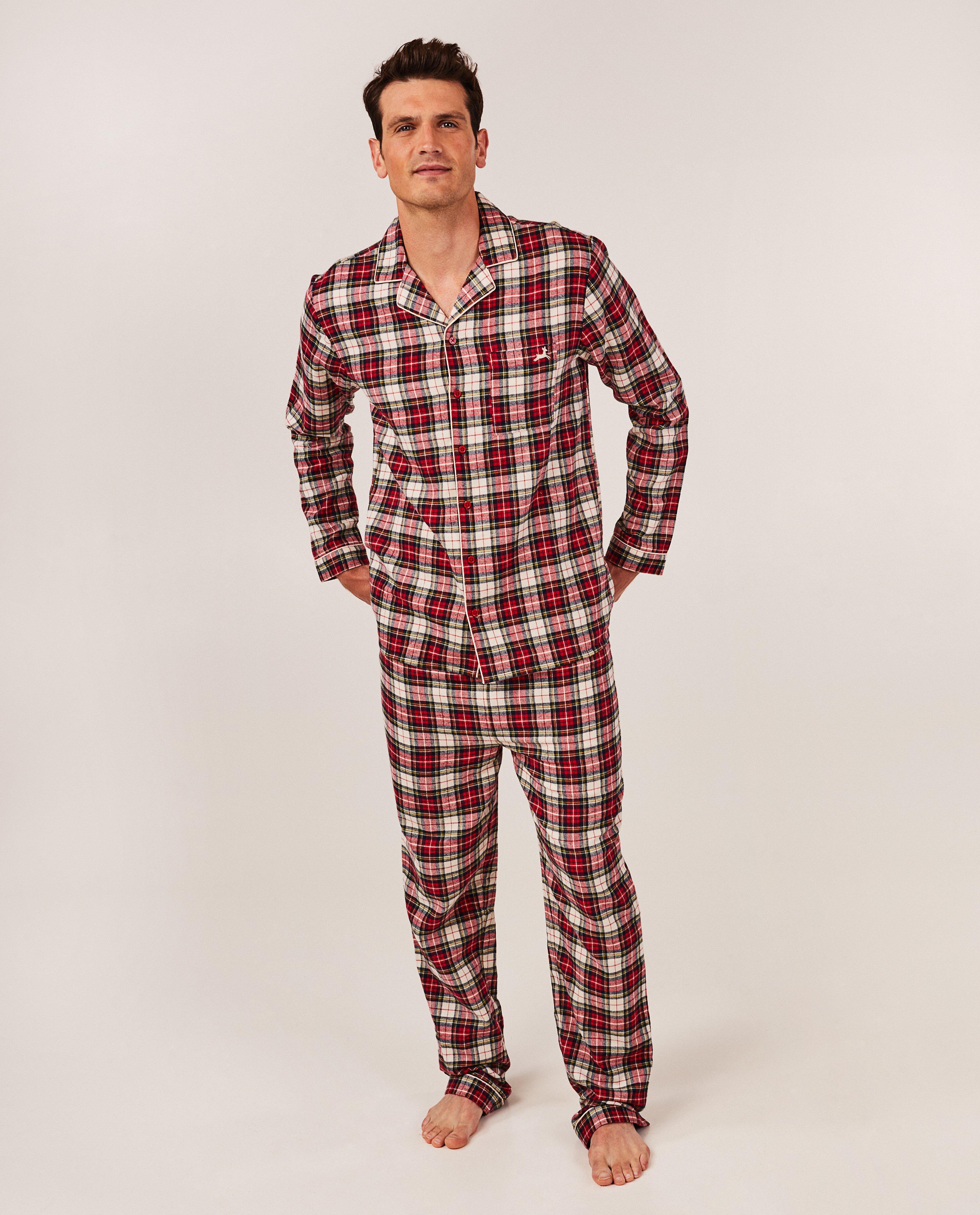 Pyjamas - Pyjama en flanelle à carreaux, hommes