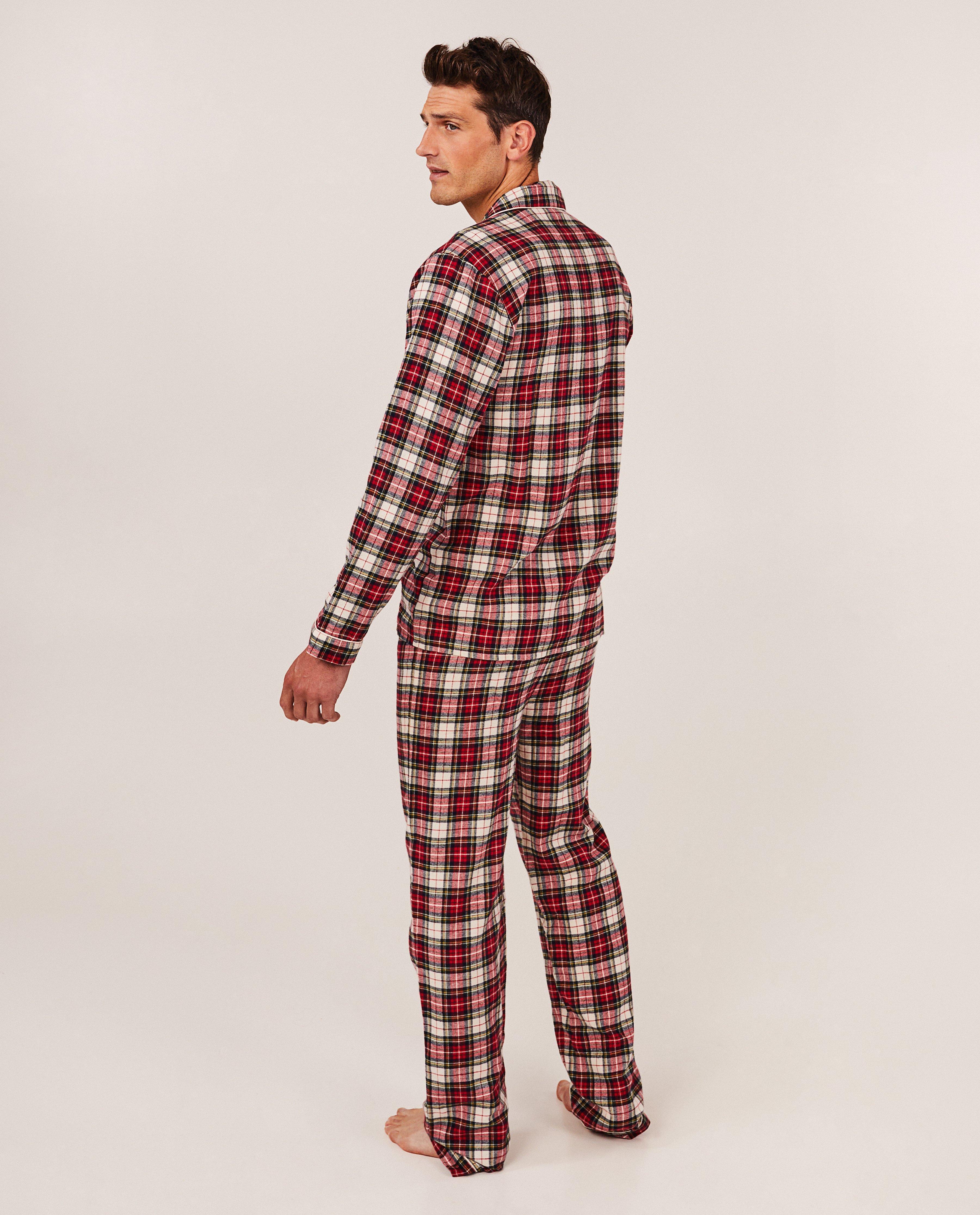 Pyjamas - Pyjama en flanelle à carreaux, hommes