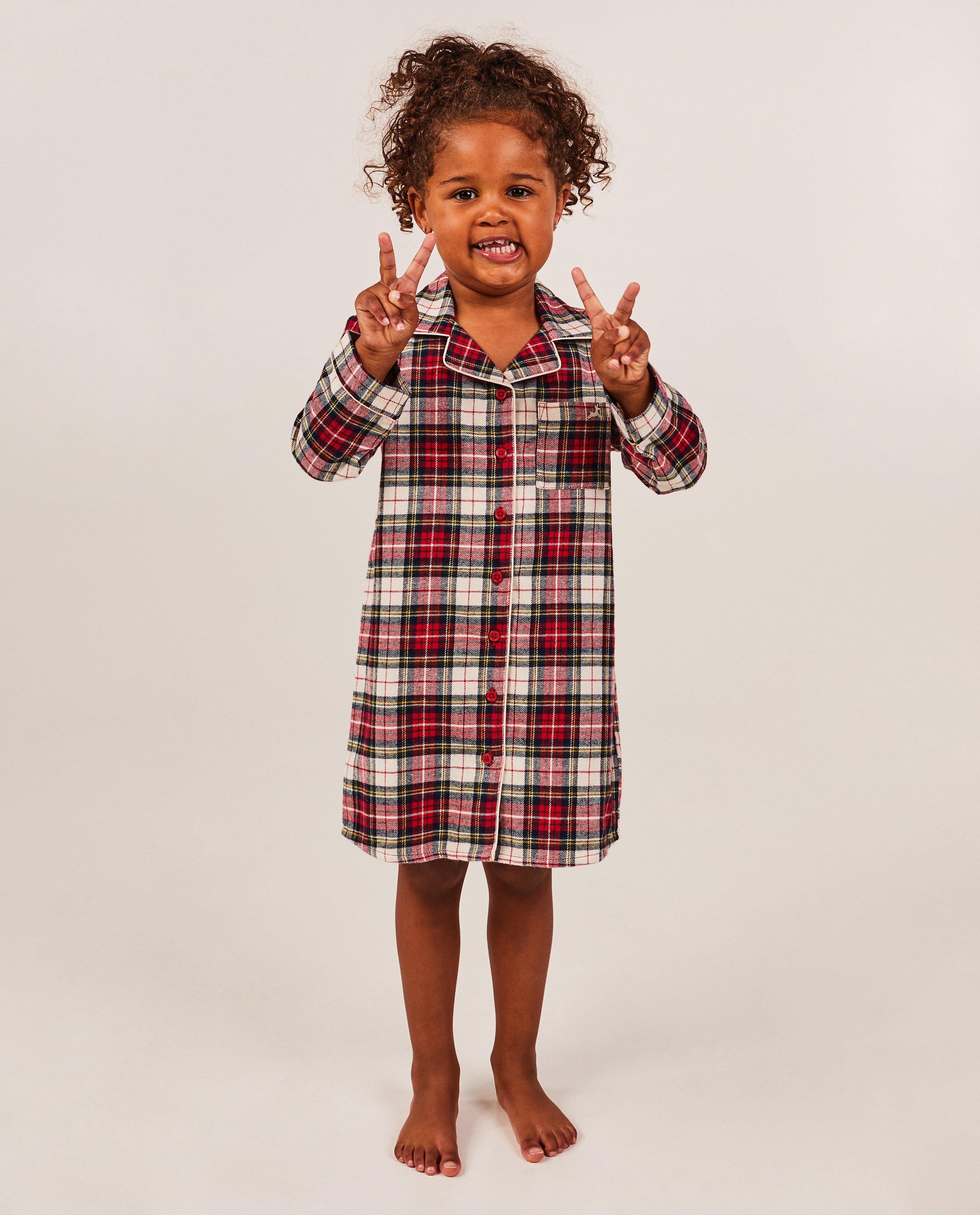 Nachtkleding - Flanellen nachtkleedje met ruiten, 2-7 jaar
