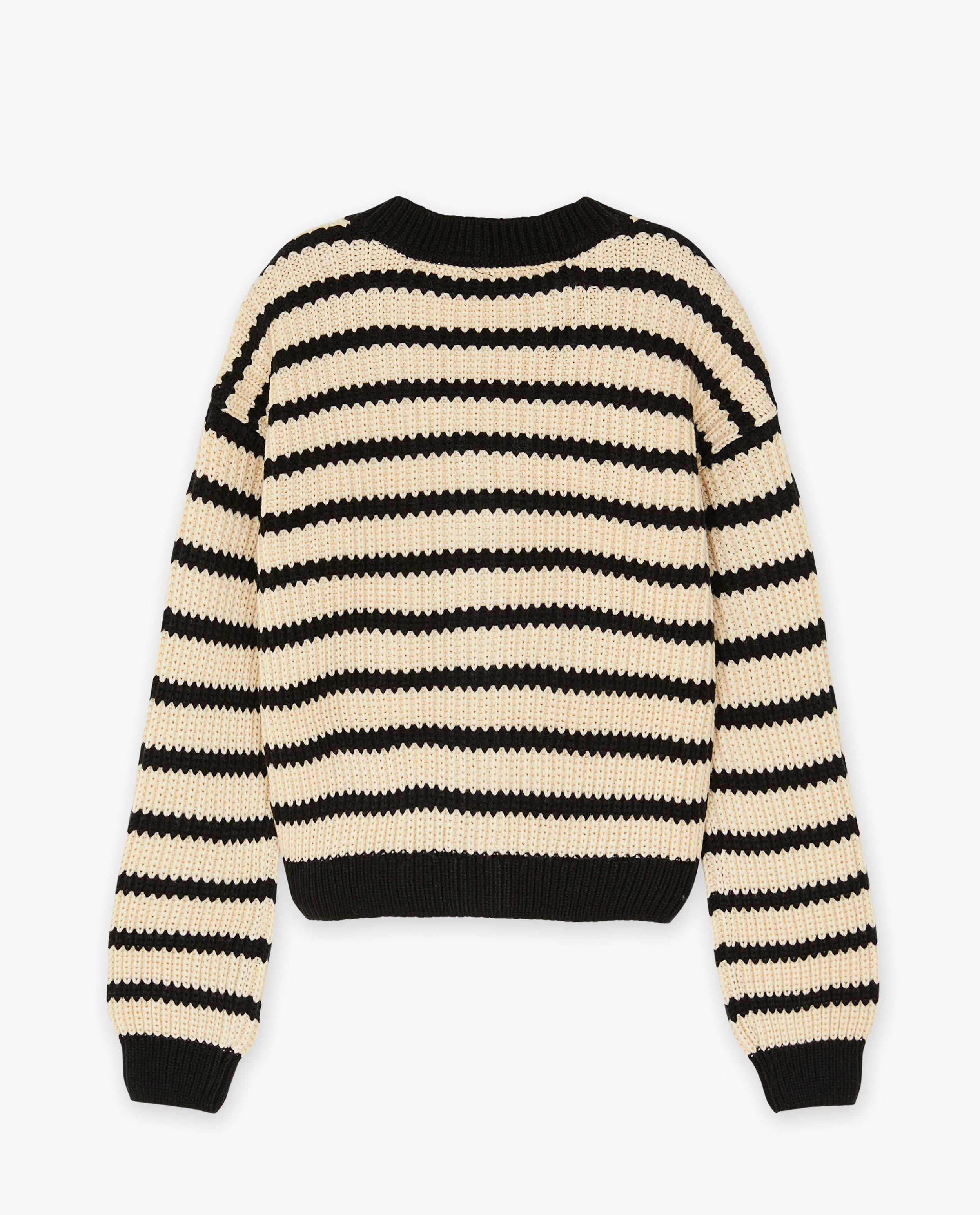 Cardigan - Gebreide cardigan met strepen