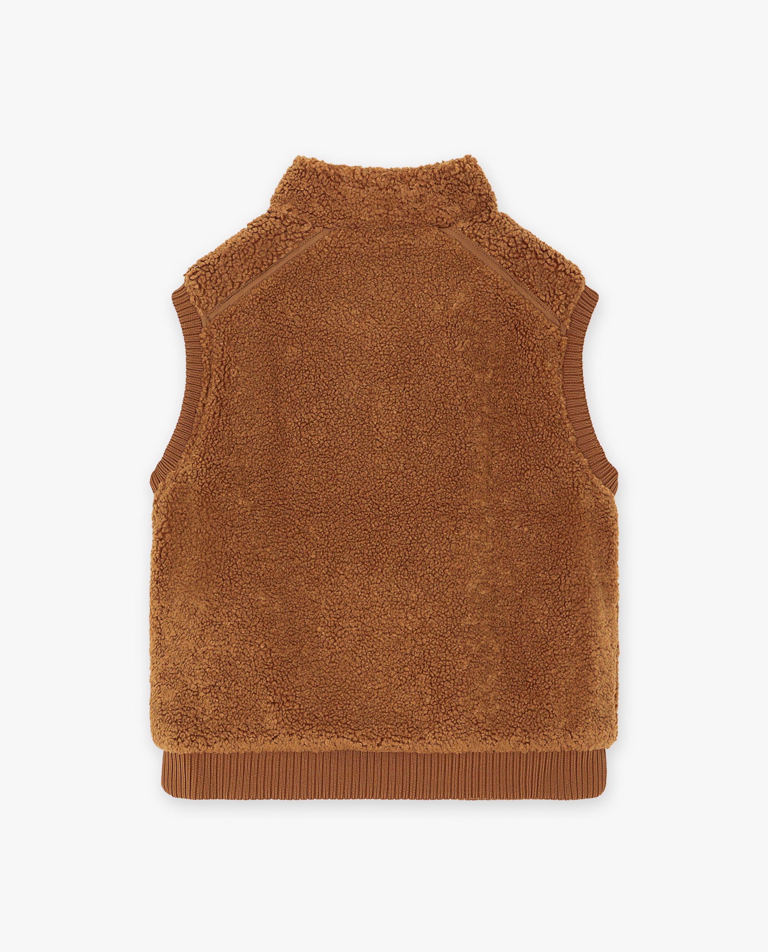 Cardigan - Bodywarmer met teddystof