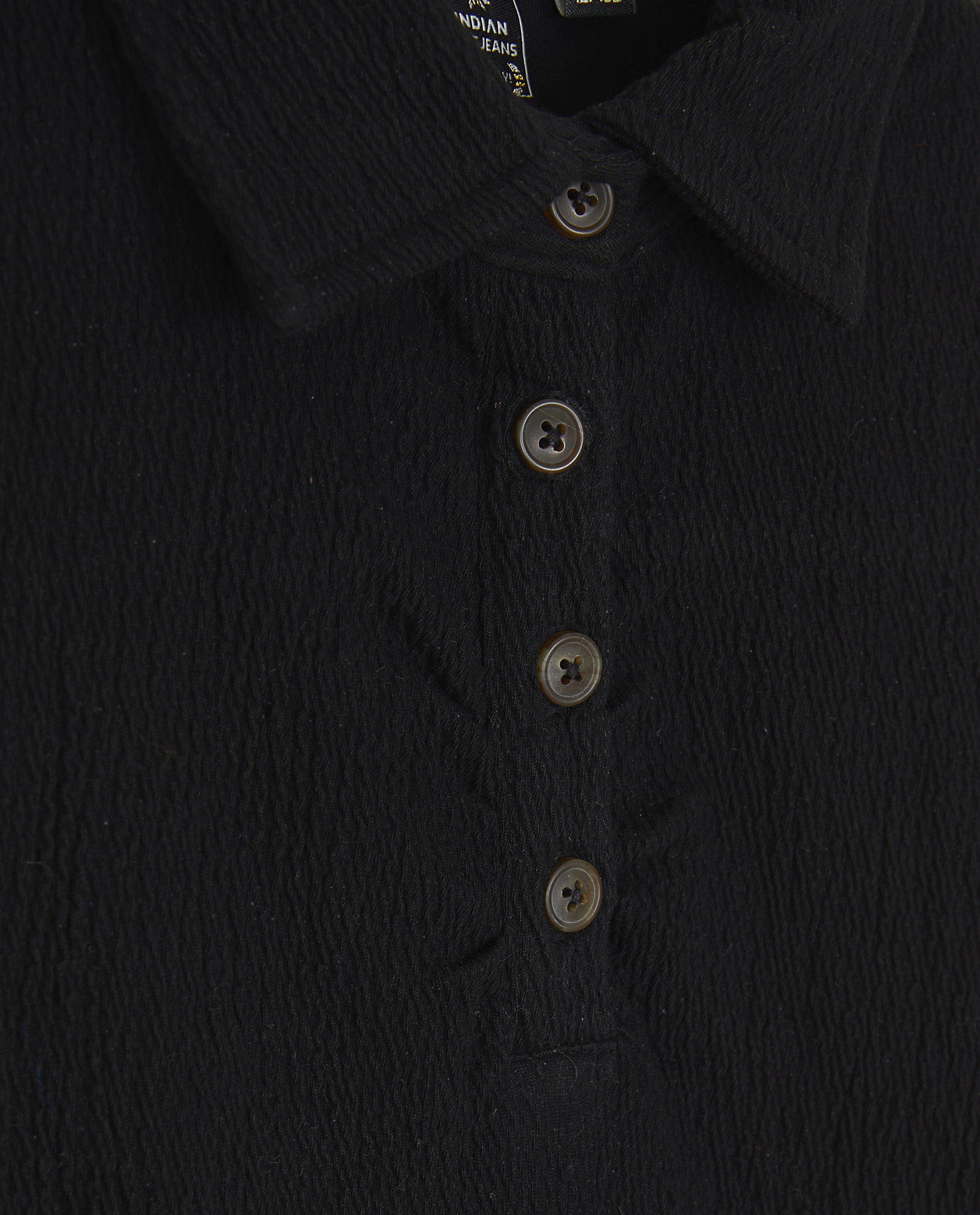 Polo's - Zwarte blouse met structuur