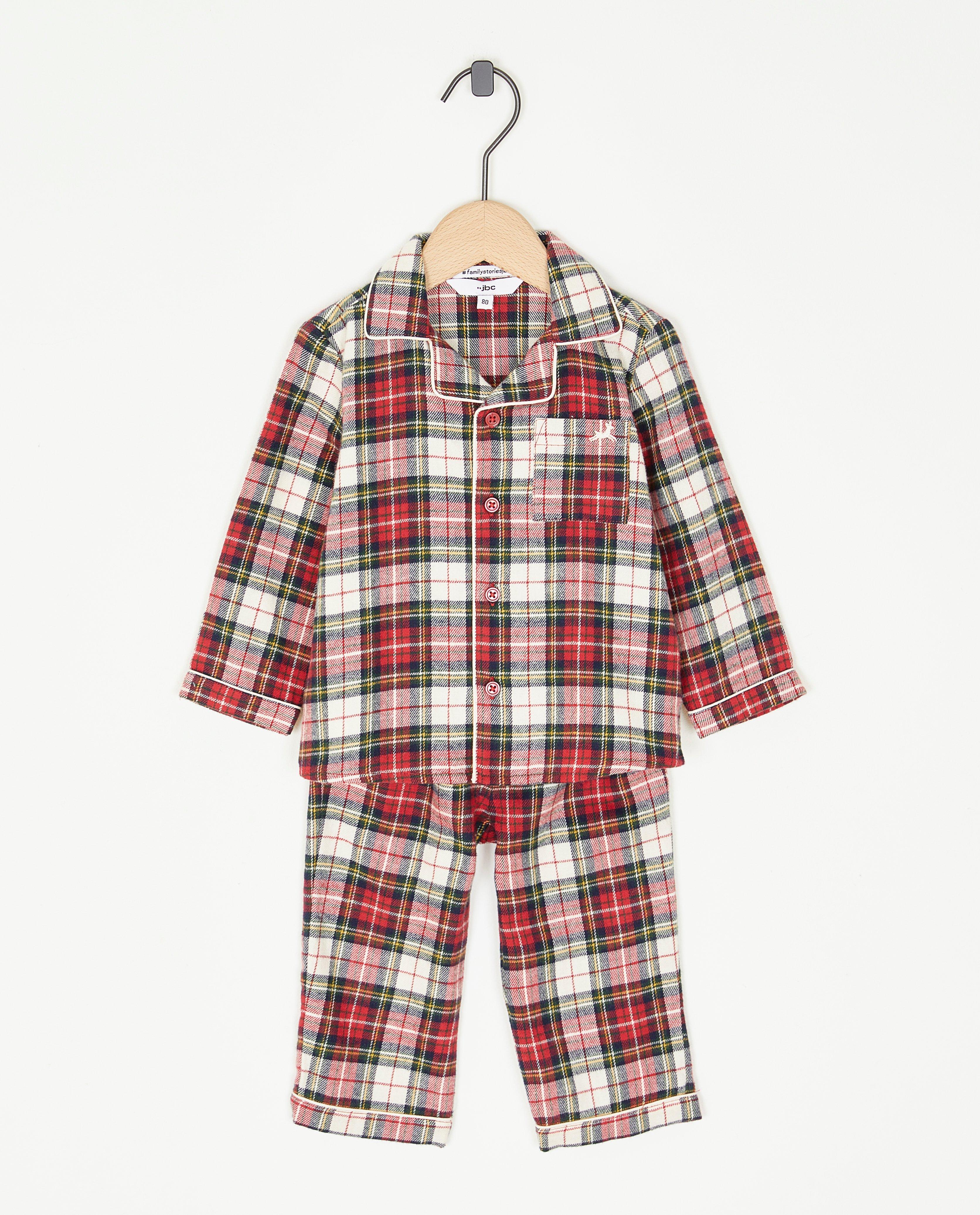 Flanellen pyjama met ruiten, baby - null - Familystories