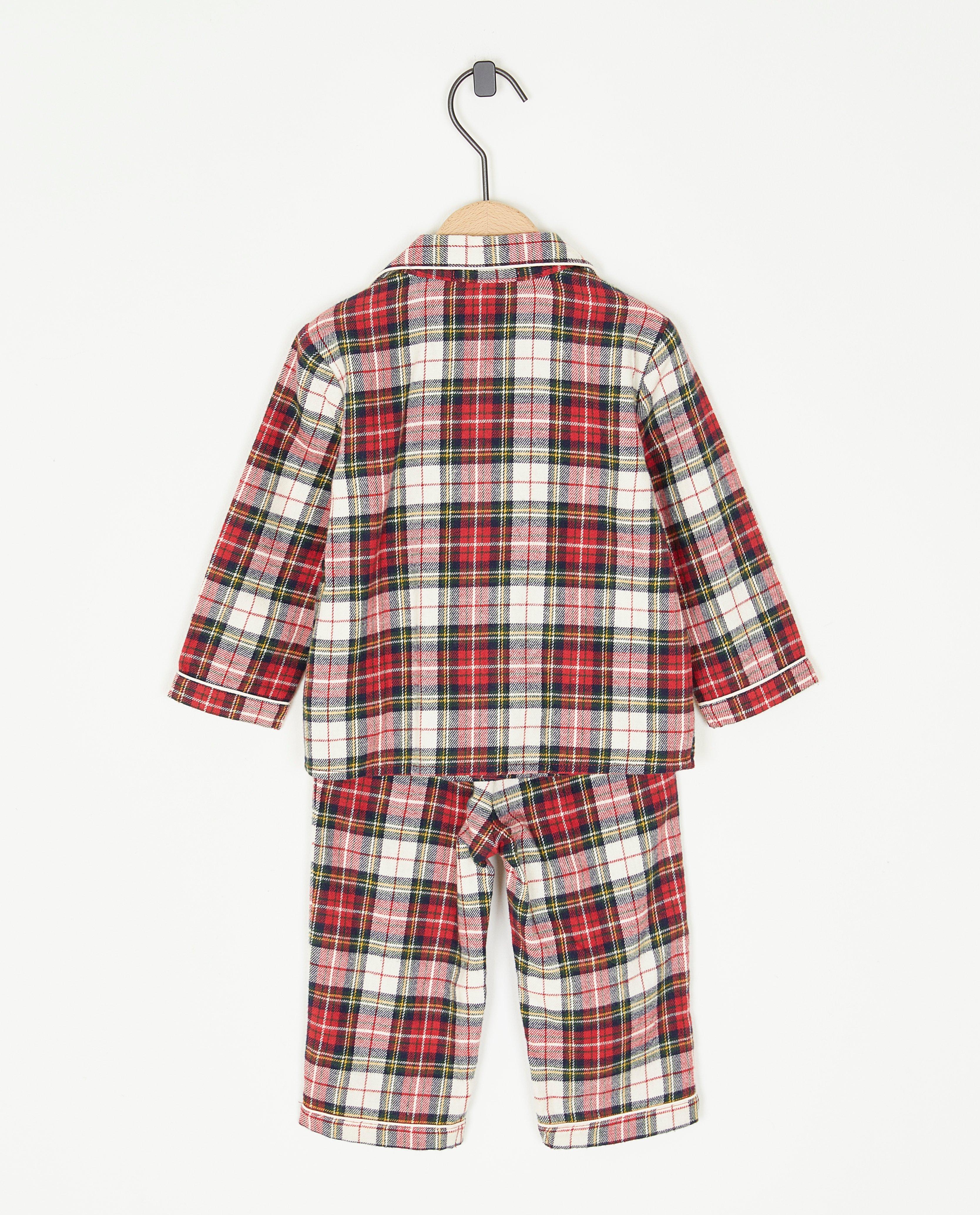 Nachtkleding - Flanellen pyjama met ruiten, baby