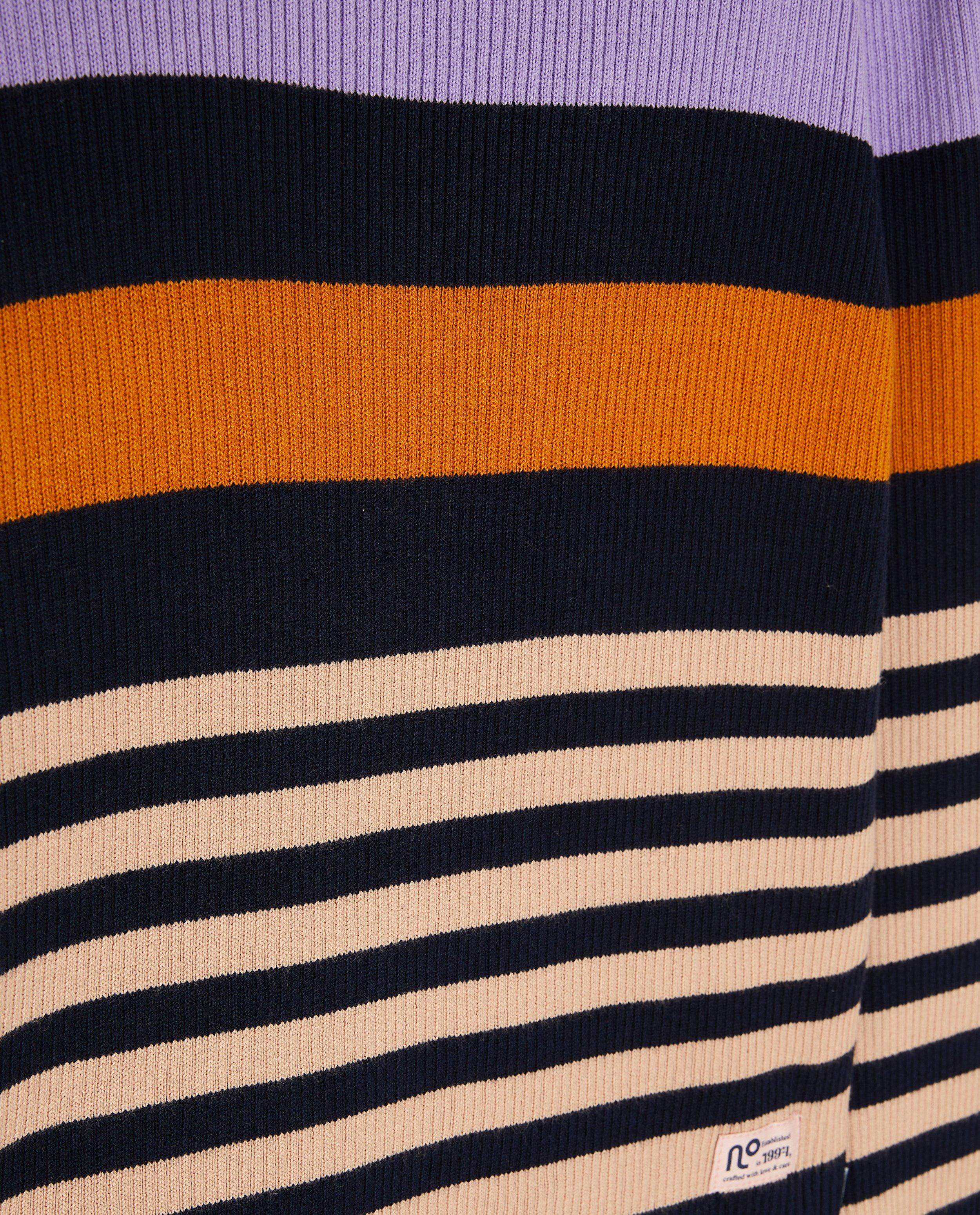 Gestreepte trui met rib - Product Detail - donkerblauw - afbeelding nummer 3