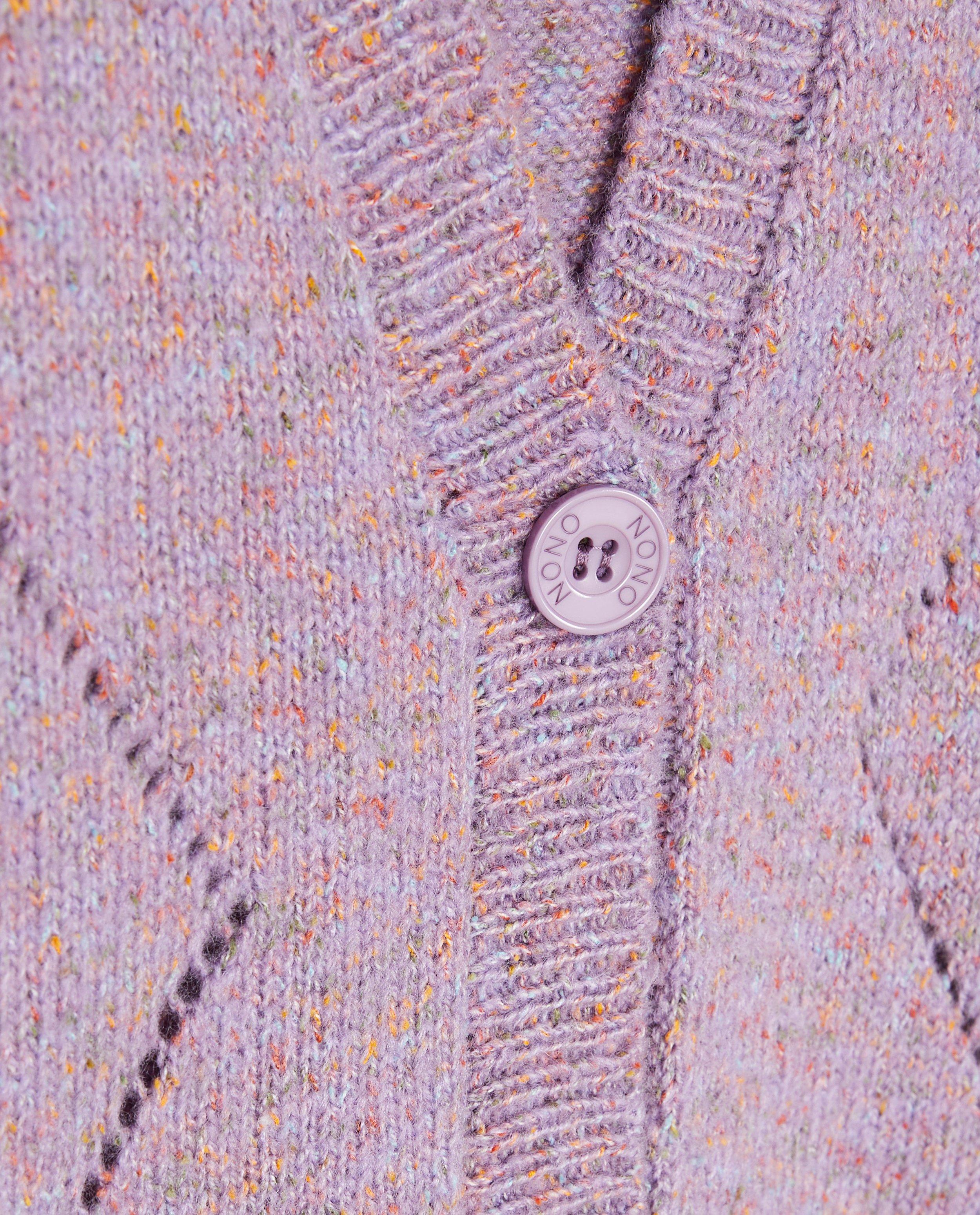 Cardigan - Groene cardigan met spikkels