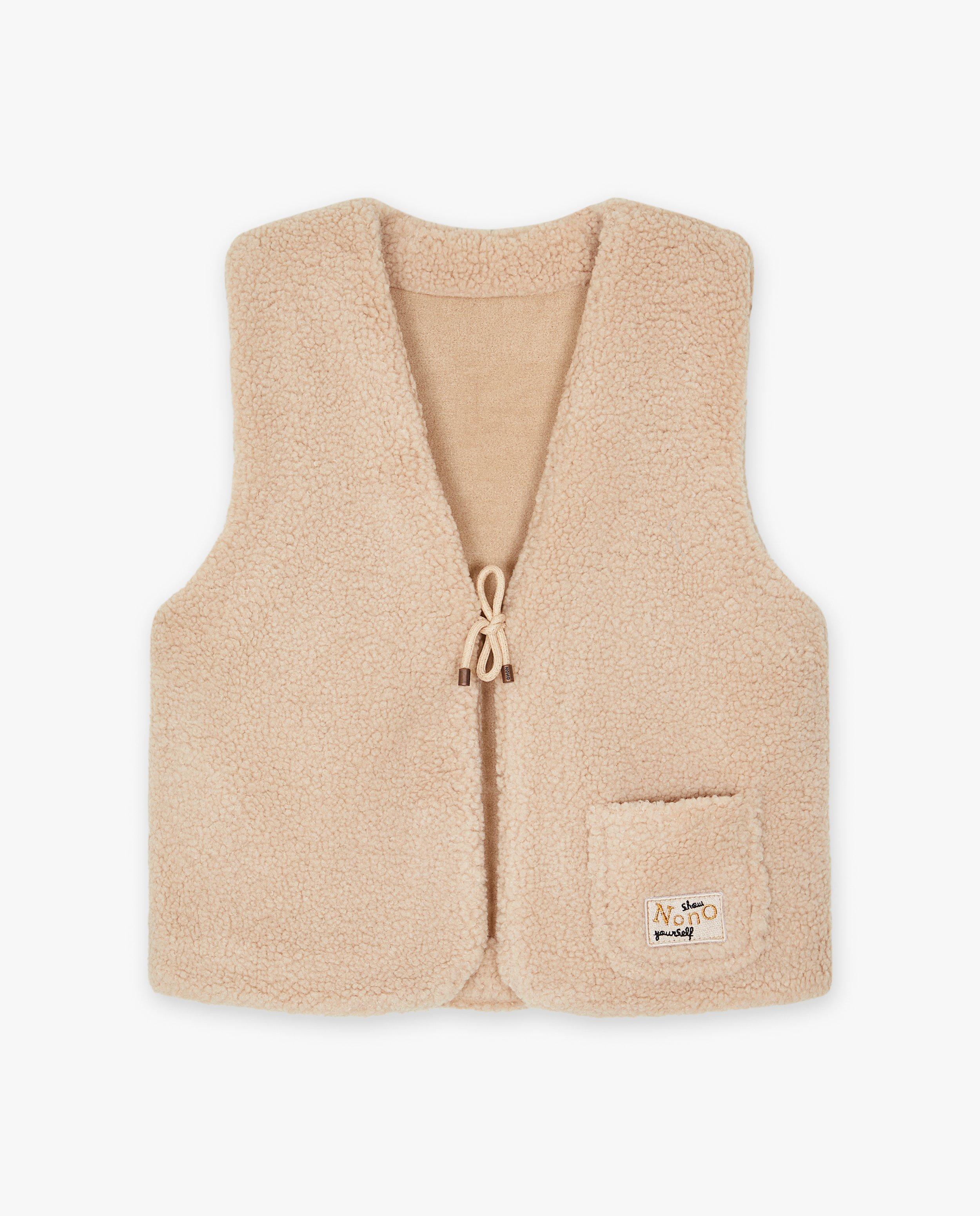 Gilet Femme Jbc Pull Femme Gilet Sans Manches En Matière Peluche