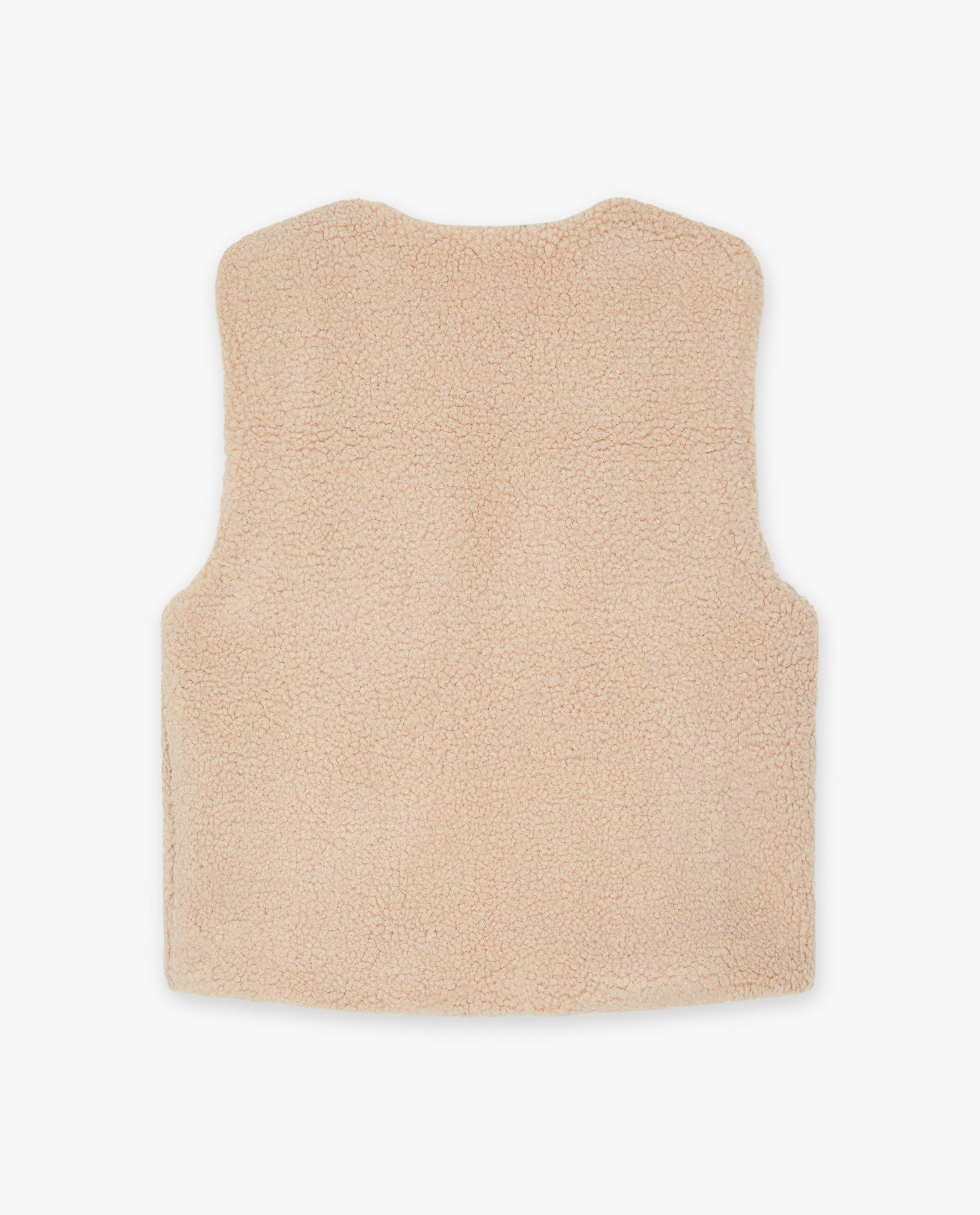 Cardigans - Gilet sans manches en matière peluche