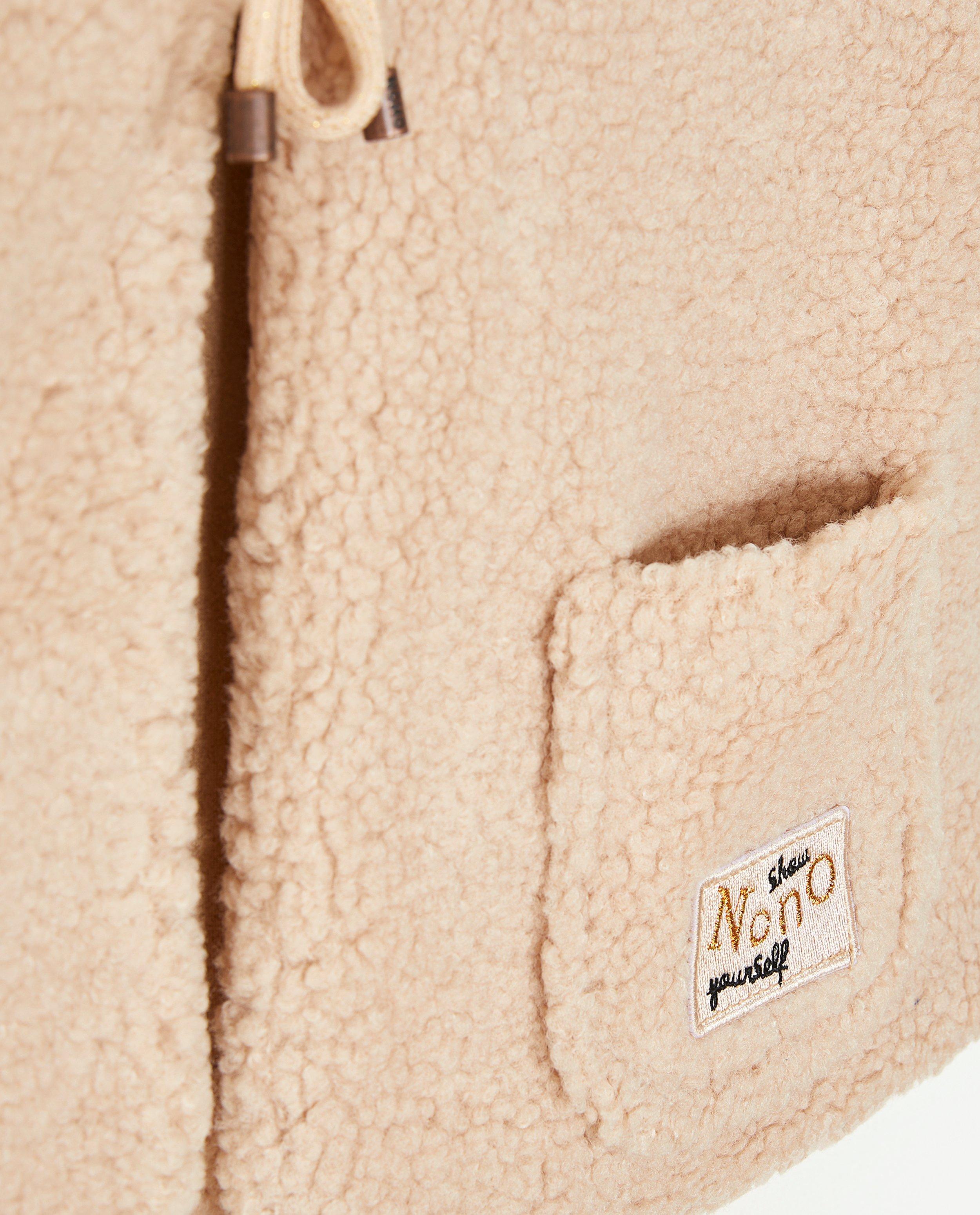Cardigans - Gilet sans manches en matière peluche