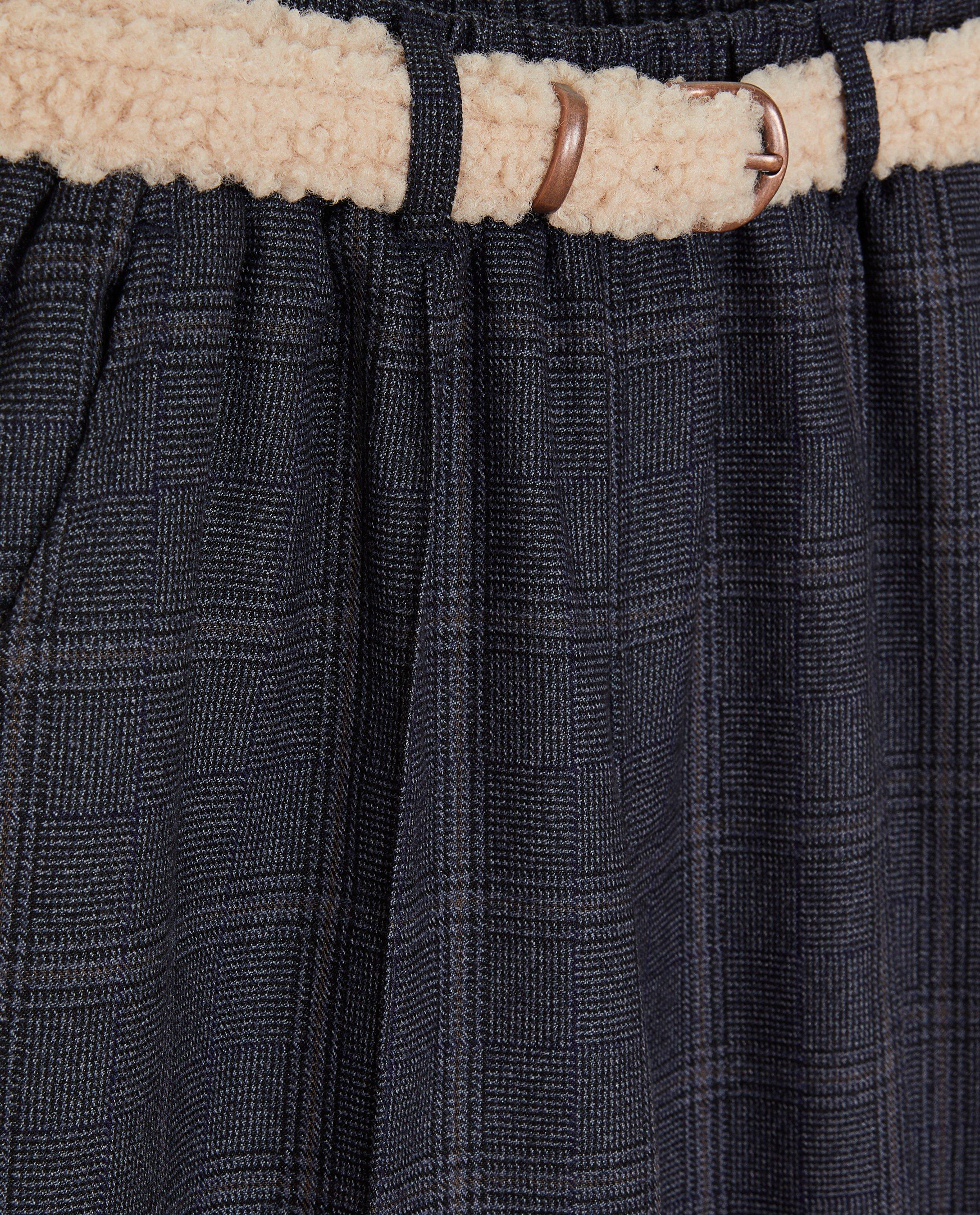 Broeken - Donkerblauwe broek met ruiten