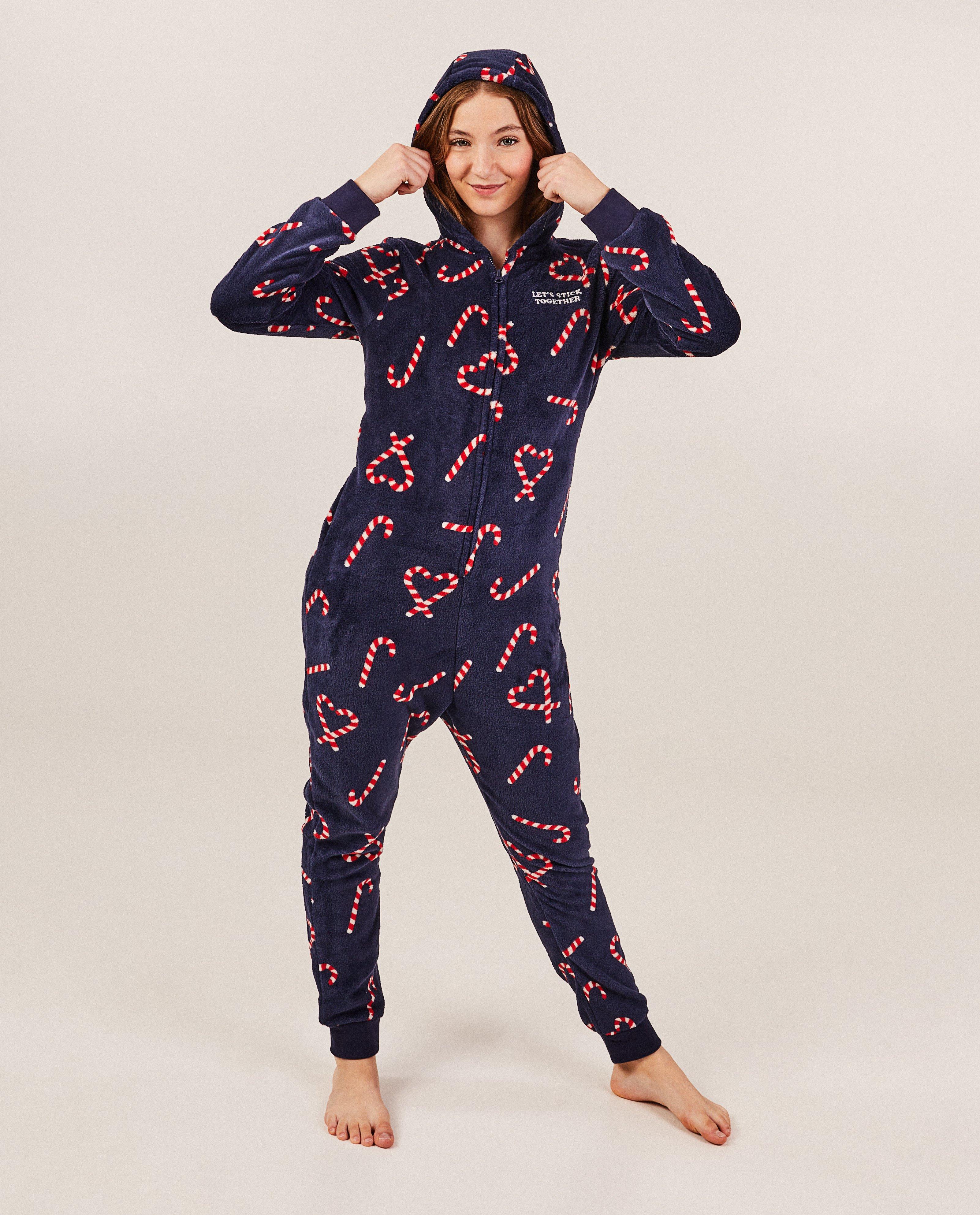 Nachtkleding - Onesie met snoepjesprint