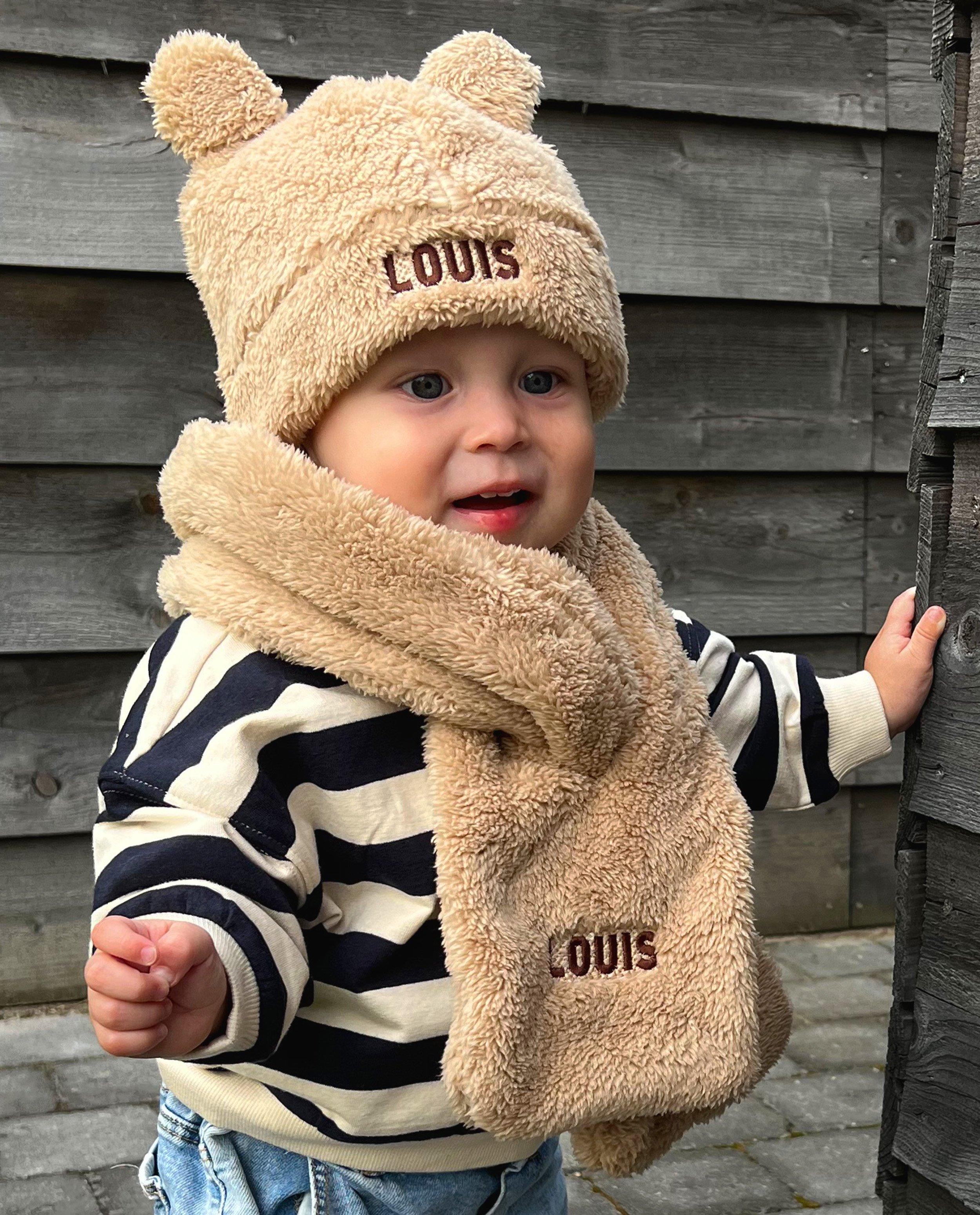Bonnet en peluche personnalisable, bébés - null - Studio Unique