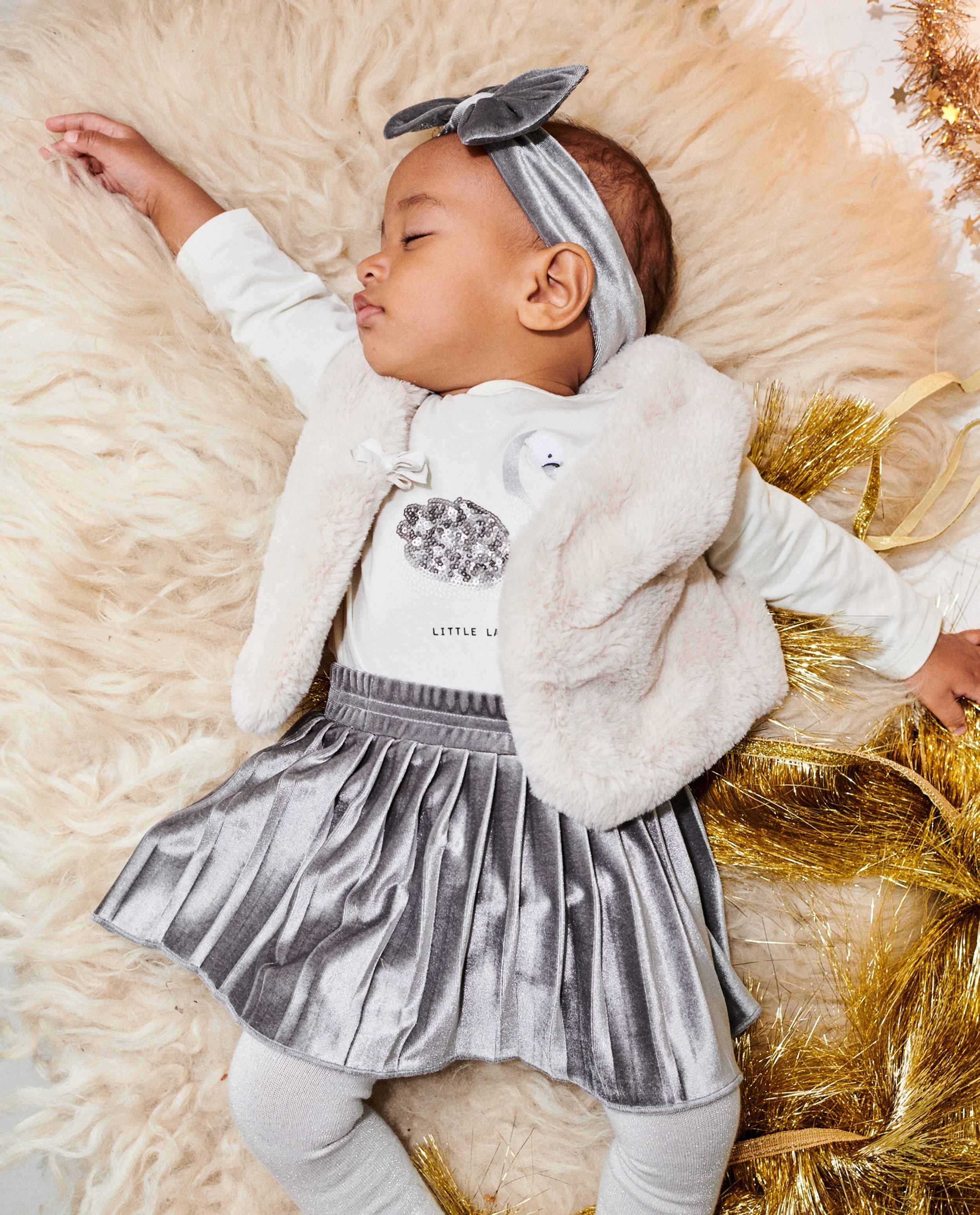 Fluwelen plooirok, baby - null - Cuddles and Smiles