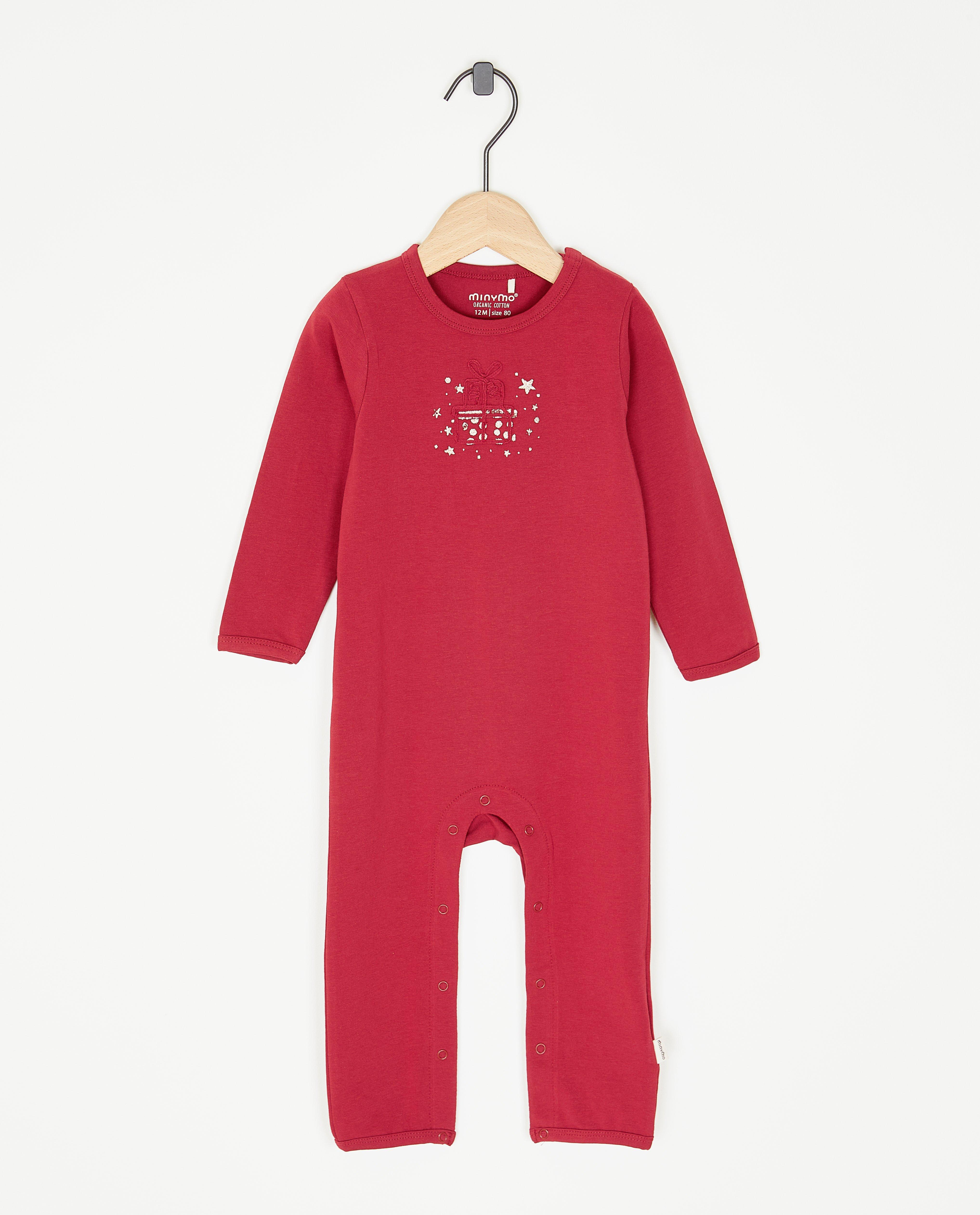 Rode pyjama met reliëfprint - Product Detail - rood - afbeelding nummer 1