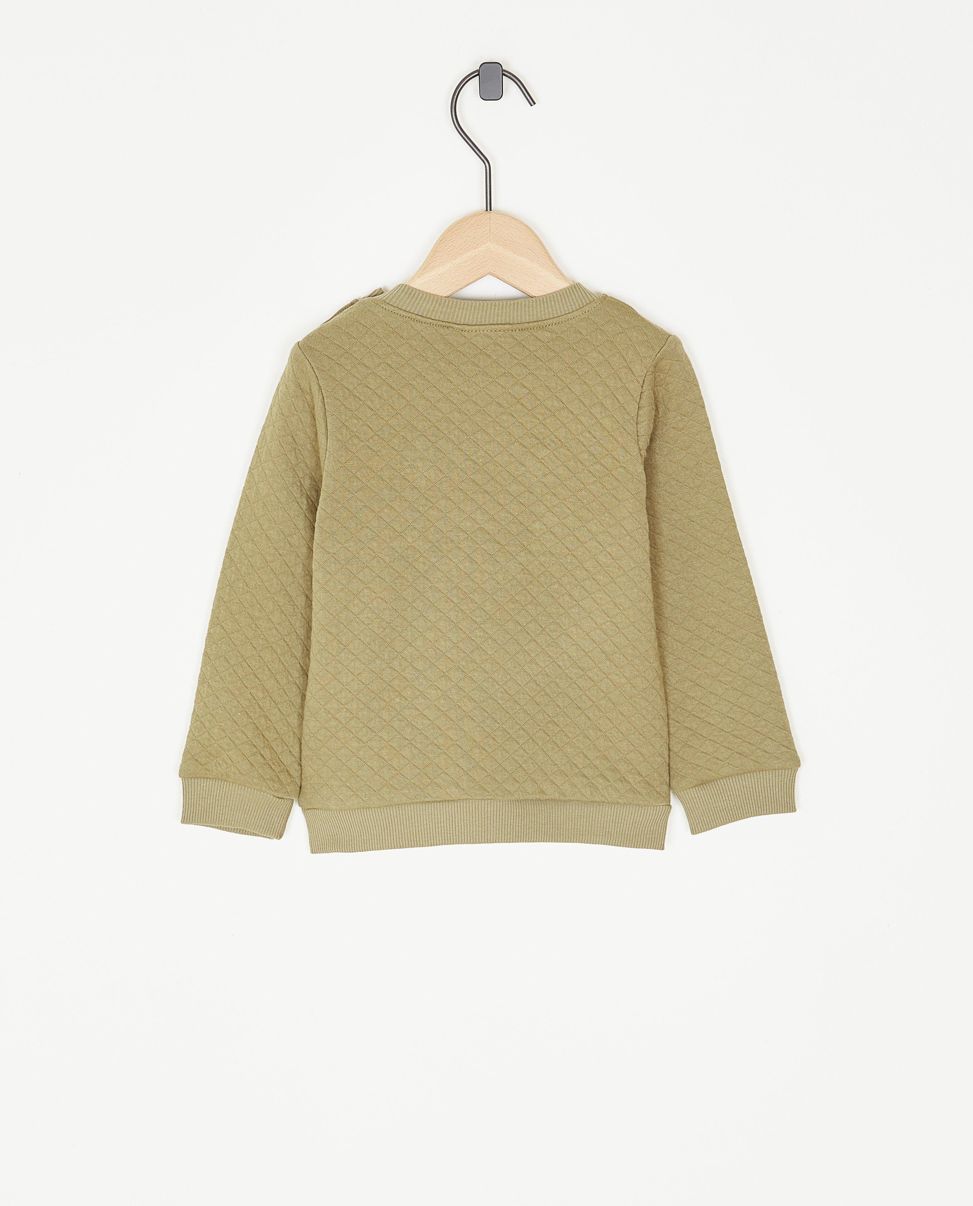 Sweaters - Sweater met geborduurd leeuwengezicht