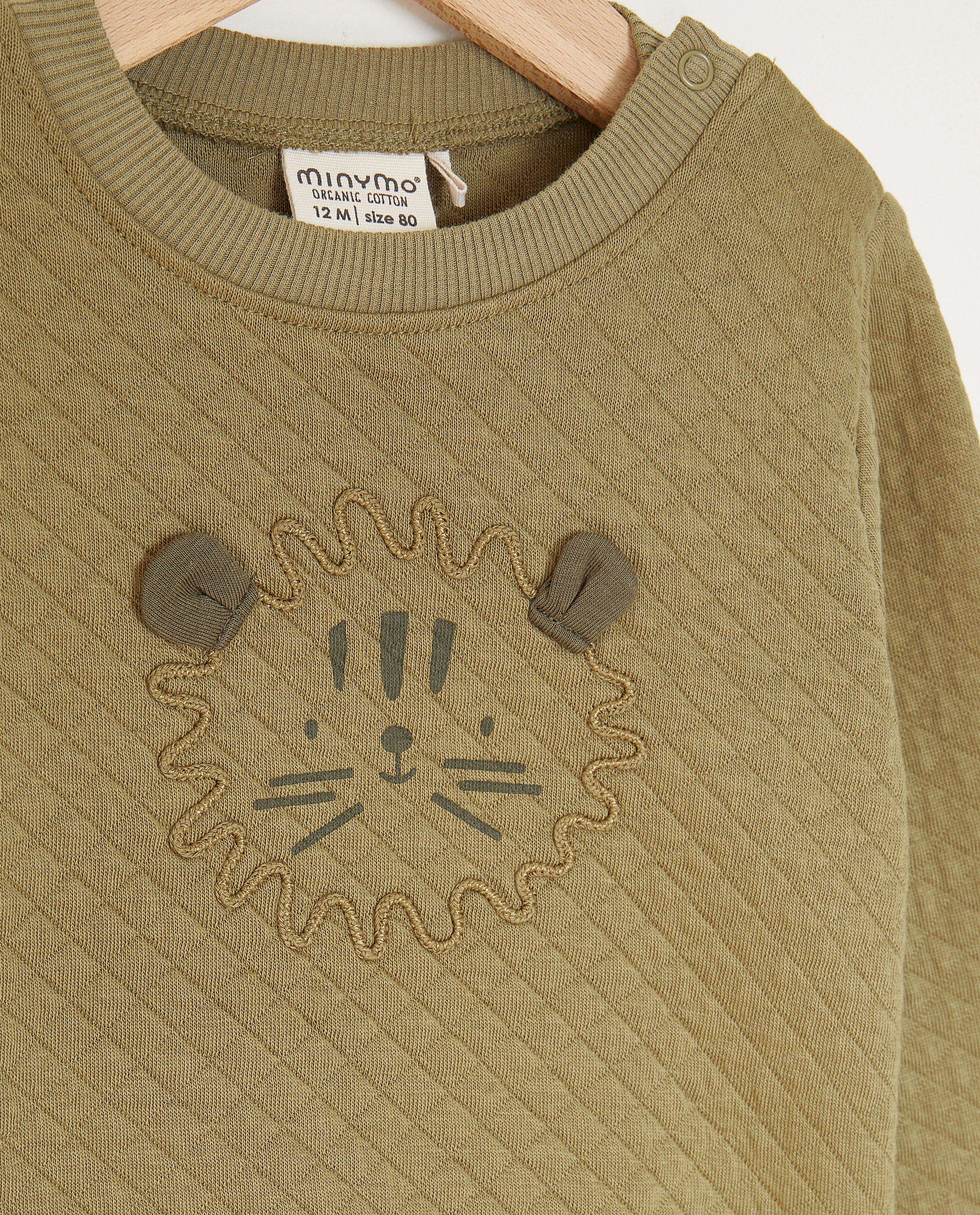 Sweaters - Sweater met geborduurd leeuwengezicht