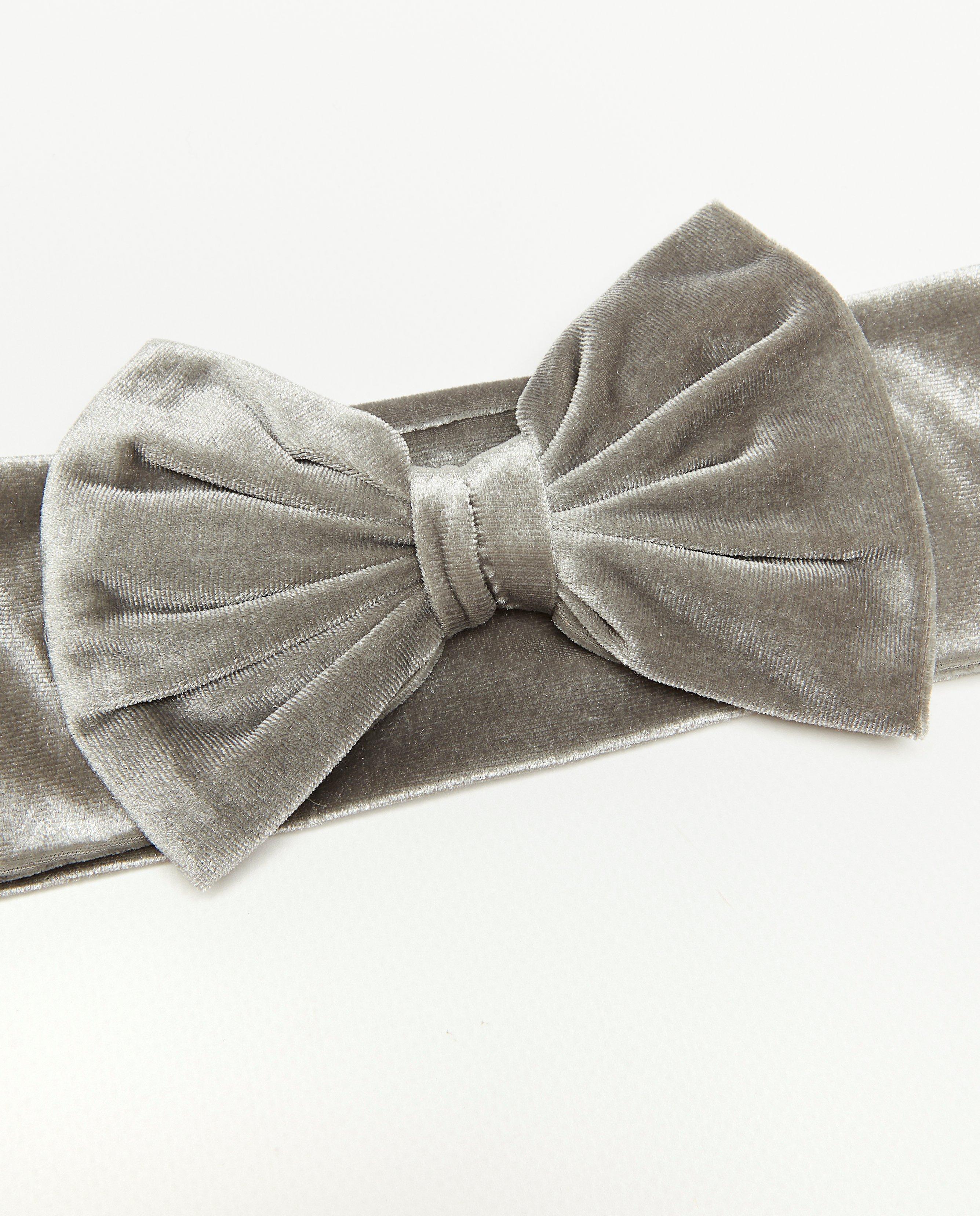 Breigoed - Fluwelen haarband met strik