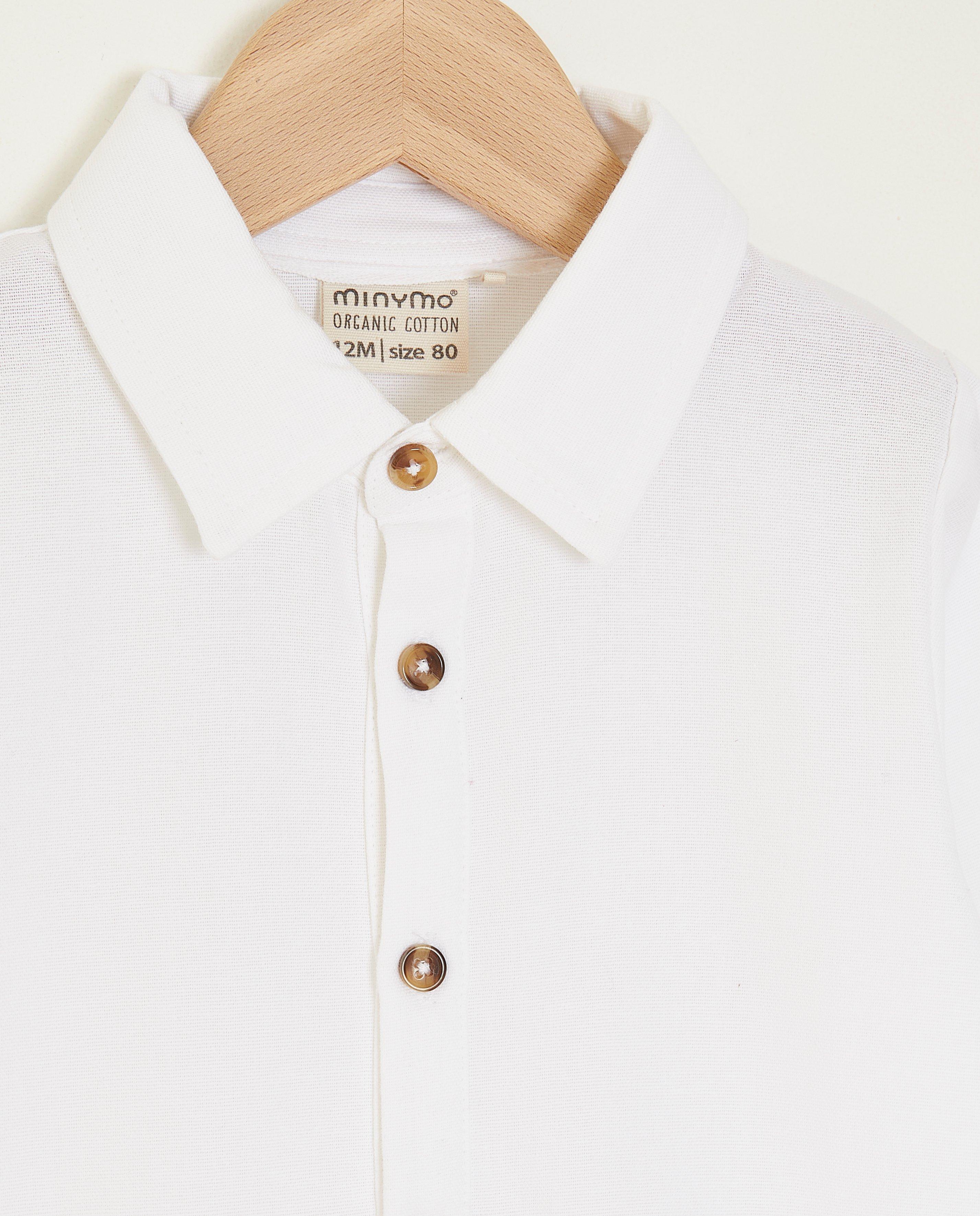 Grenouill&egrave;re blanche avec un petit col - D&eacute;tails du produit - blanc - image num&eacute;ro 4