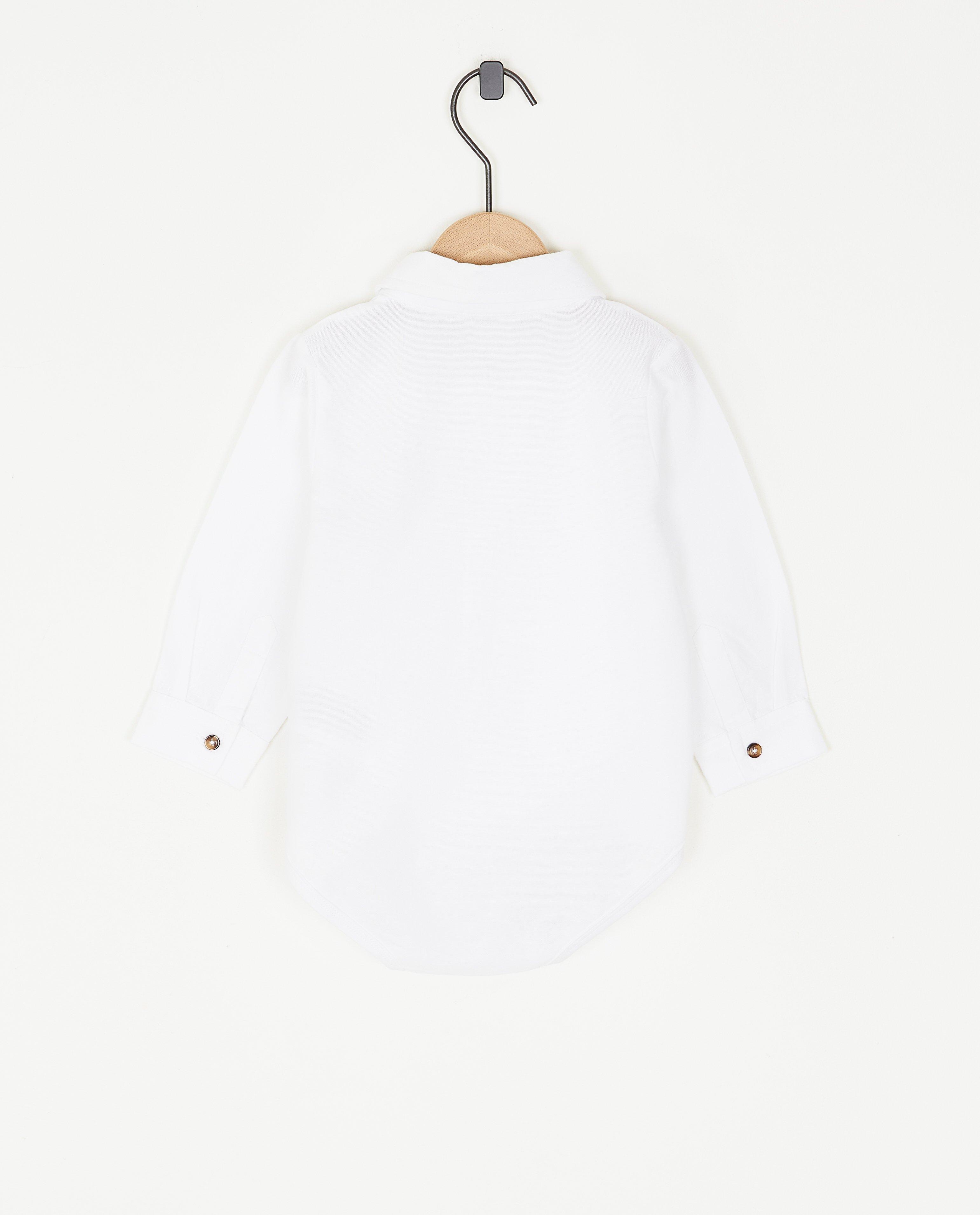 Grenouill&egrave;re blanche avec un petit col - D&eacute;tails du produit - blanc - image num&eacute;ro 2