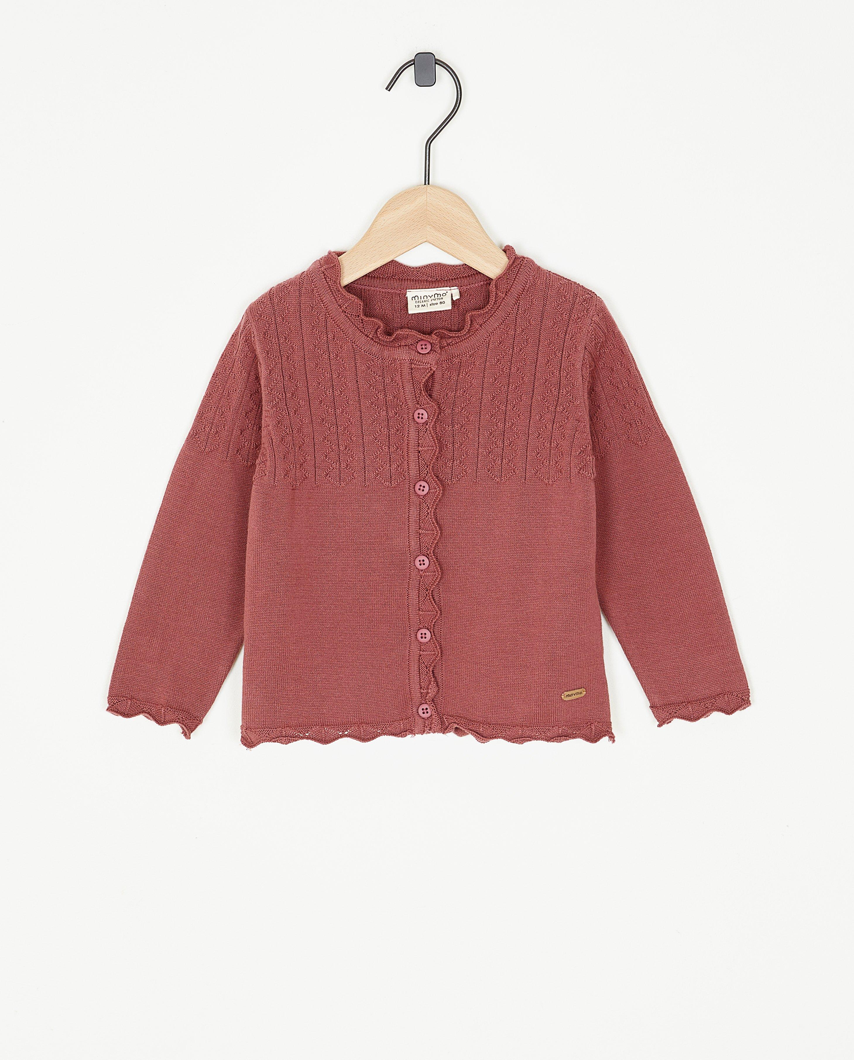 Cardigan met gebreid patroon - null - Minymo