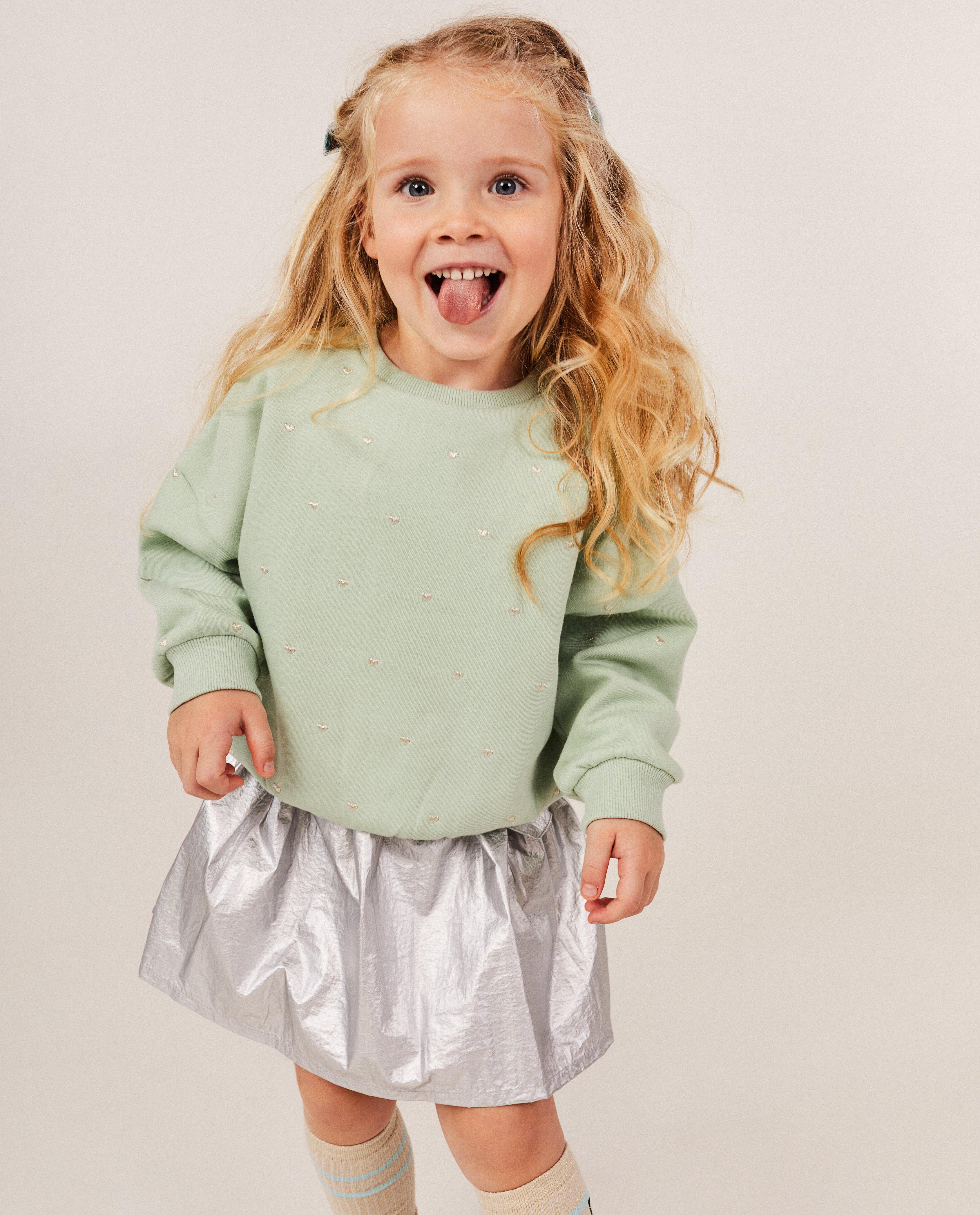 Sweaters - Sweater met geborduurde hartjes, 2-7 jaar