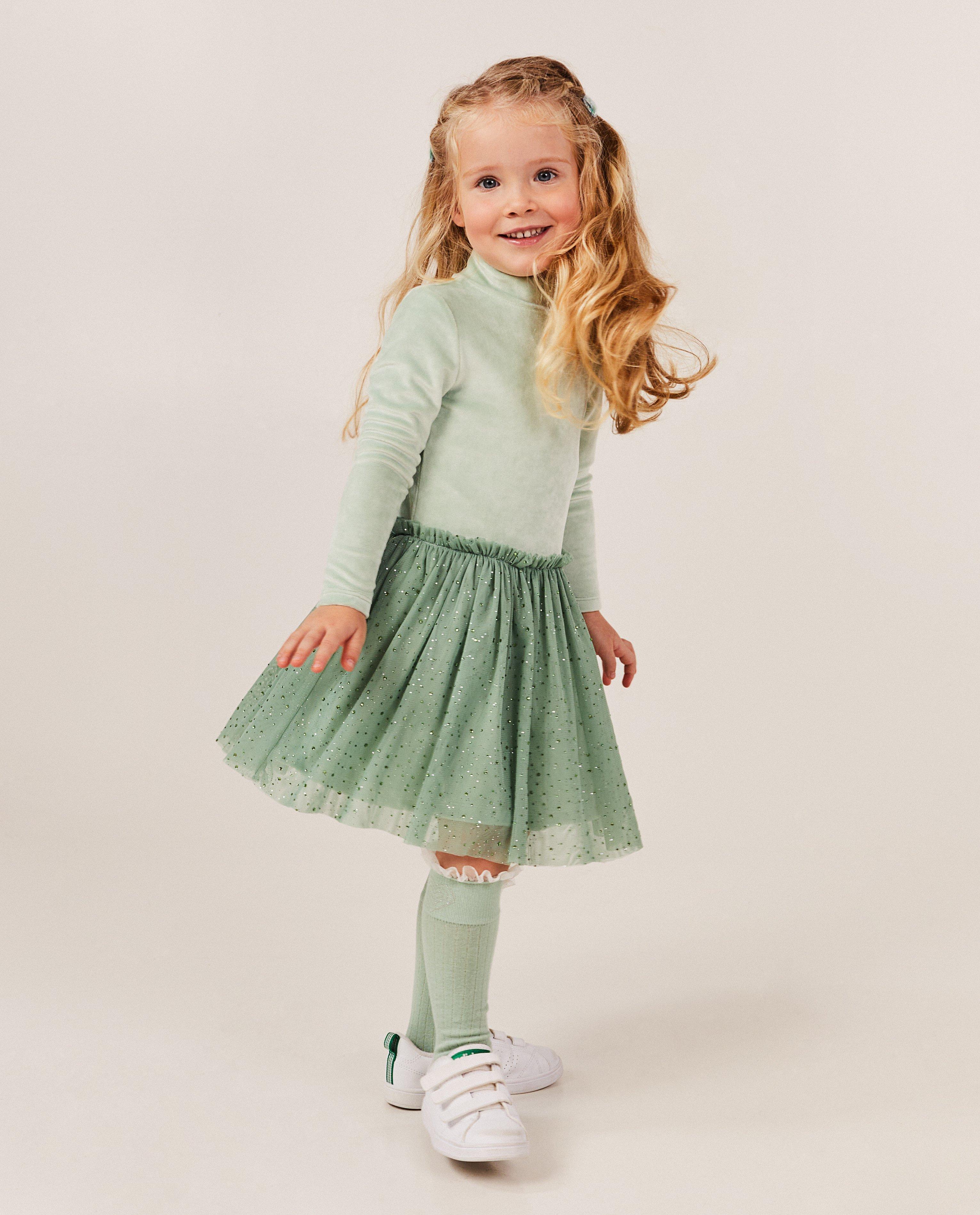 Fluwelen jurk met tule - null - K3