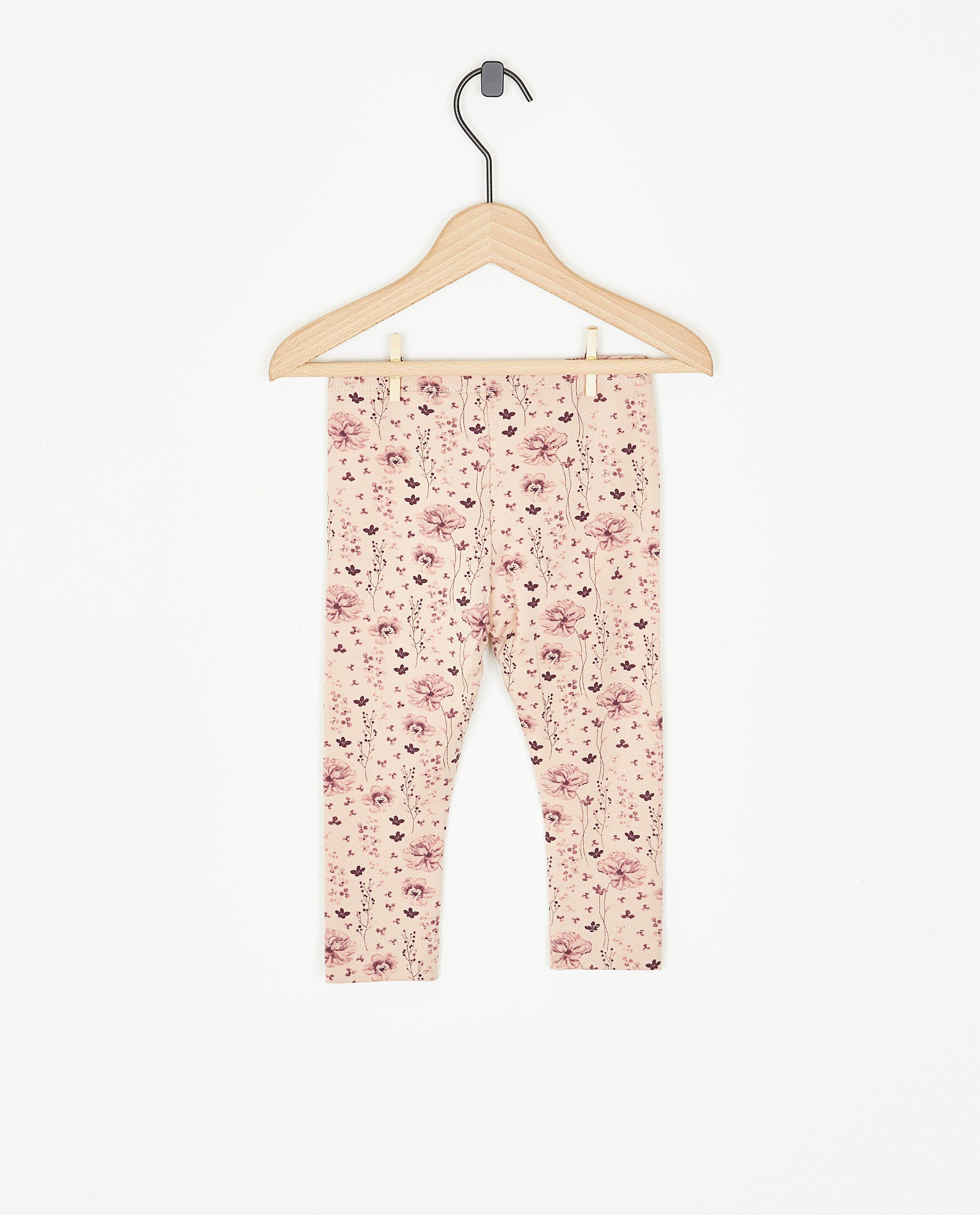 Leggings &agrave; imprim&eacute; fleuri - D&eacute;tails du produit - rose clair - image num&eacute;ro 2