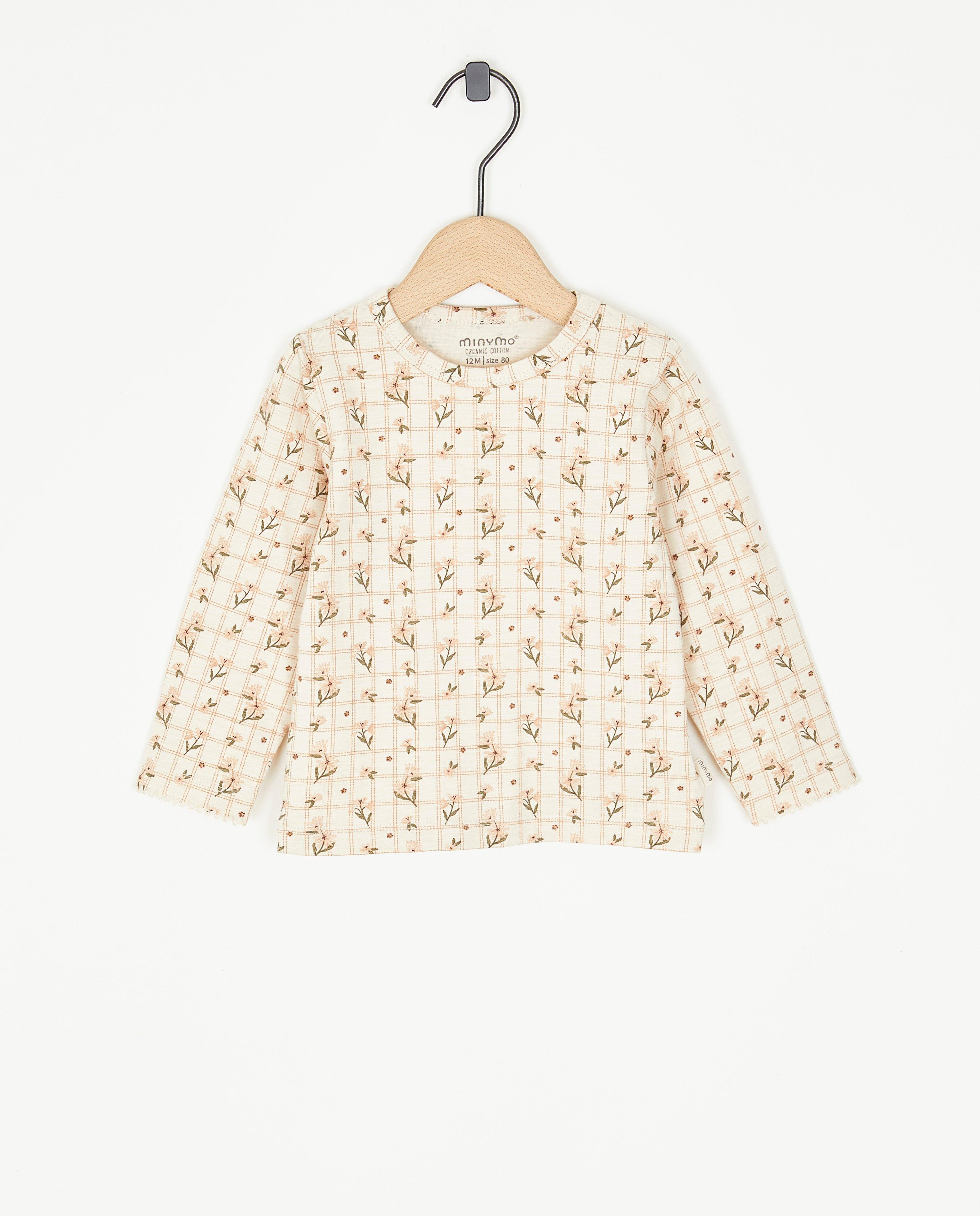 Longsleeve met bloemenprint - null - Minymo